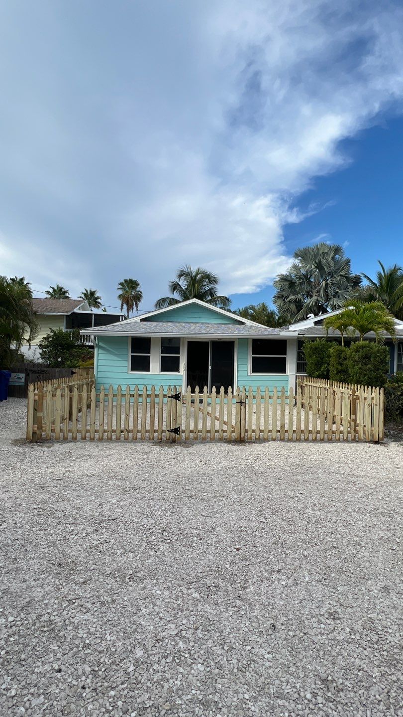 Anna Maria Island, FL 4ft. Tall Spaced Picket Wood Fence  by Asap fence and gates, LLC
