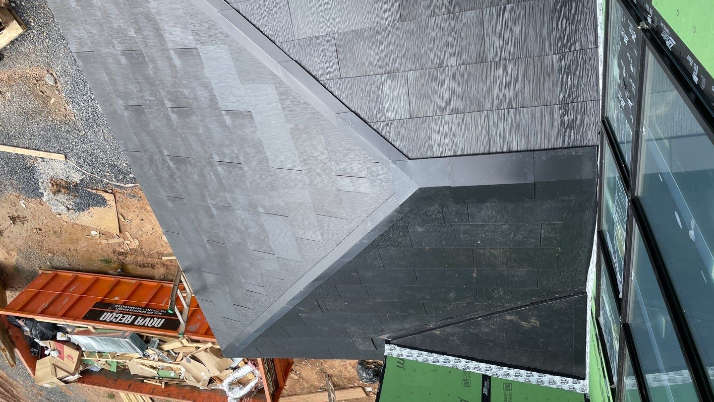 Tesla Solar Roof  using Tesla Solar Roof V3 tiles by American Home Contractors