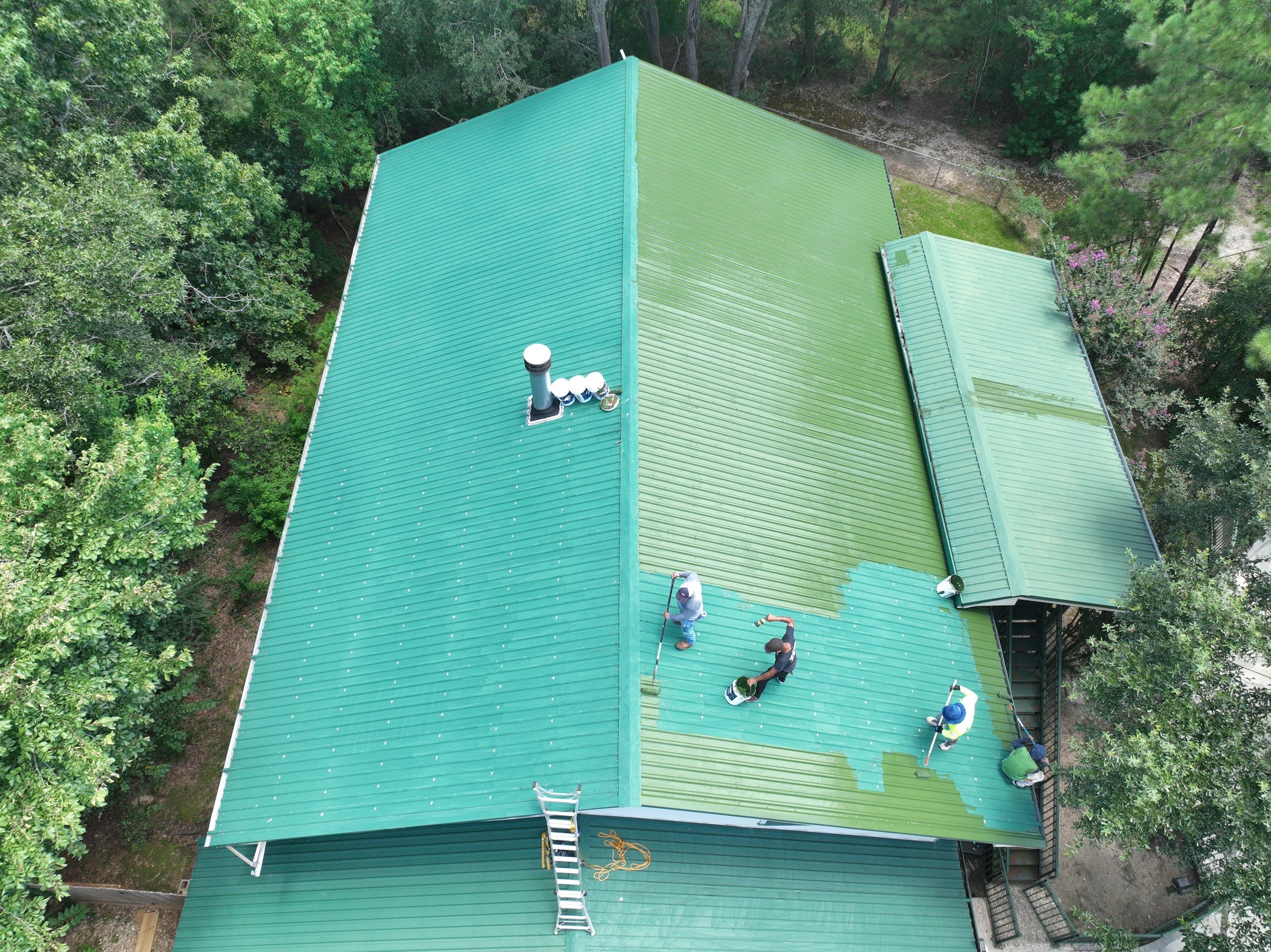 Metal Roof Coating by Roof Concepts Construction