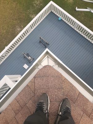 Seamless Gutter Installation using White K-Style Gutters