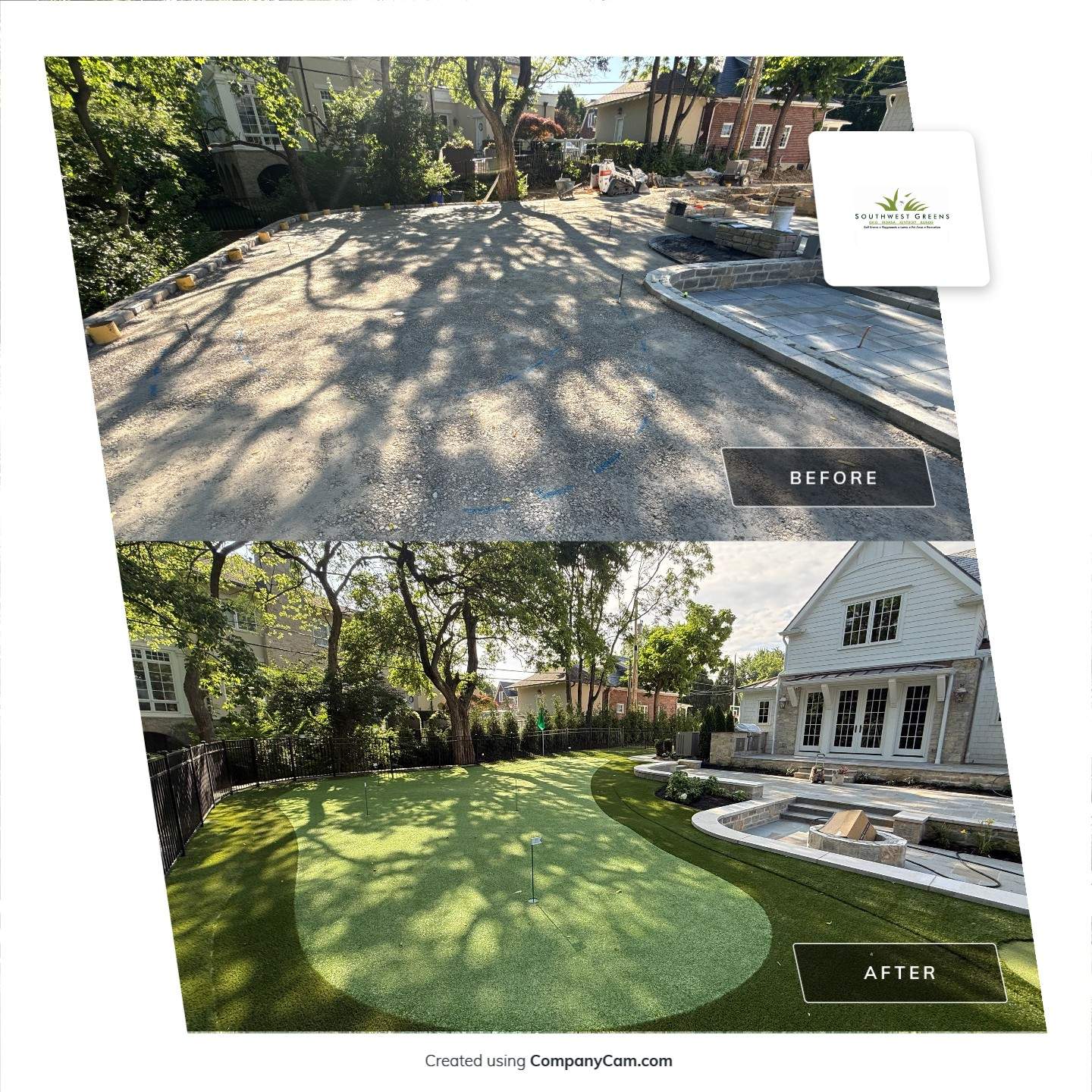 Residential Luxury Golf Green in Upper Arlington, OH by Southwest Greens Midwest