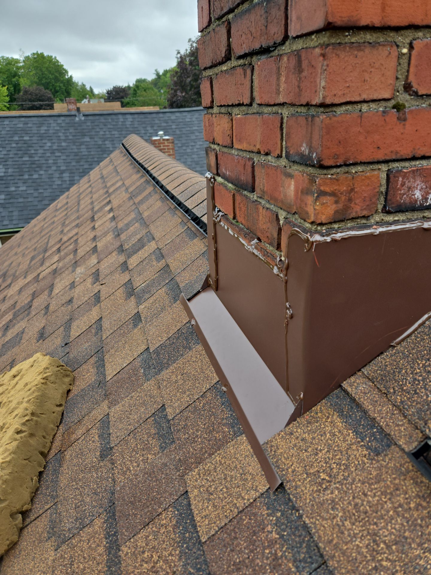 Atlas Pinnacle, Color, Burnt Hickory, Drip Edge, Color, Royal Brown by Eagle Eye Roofing