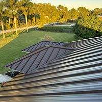 24ga 1.5" Mechanical Seam Mansard Brown  by Total Roofing System The Metal Roof Experts