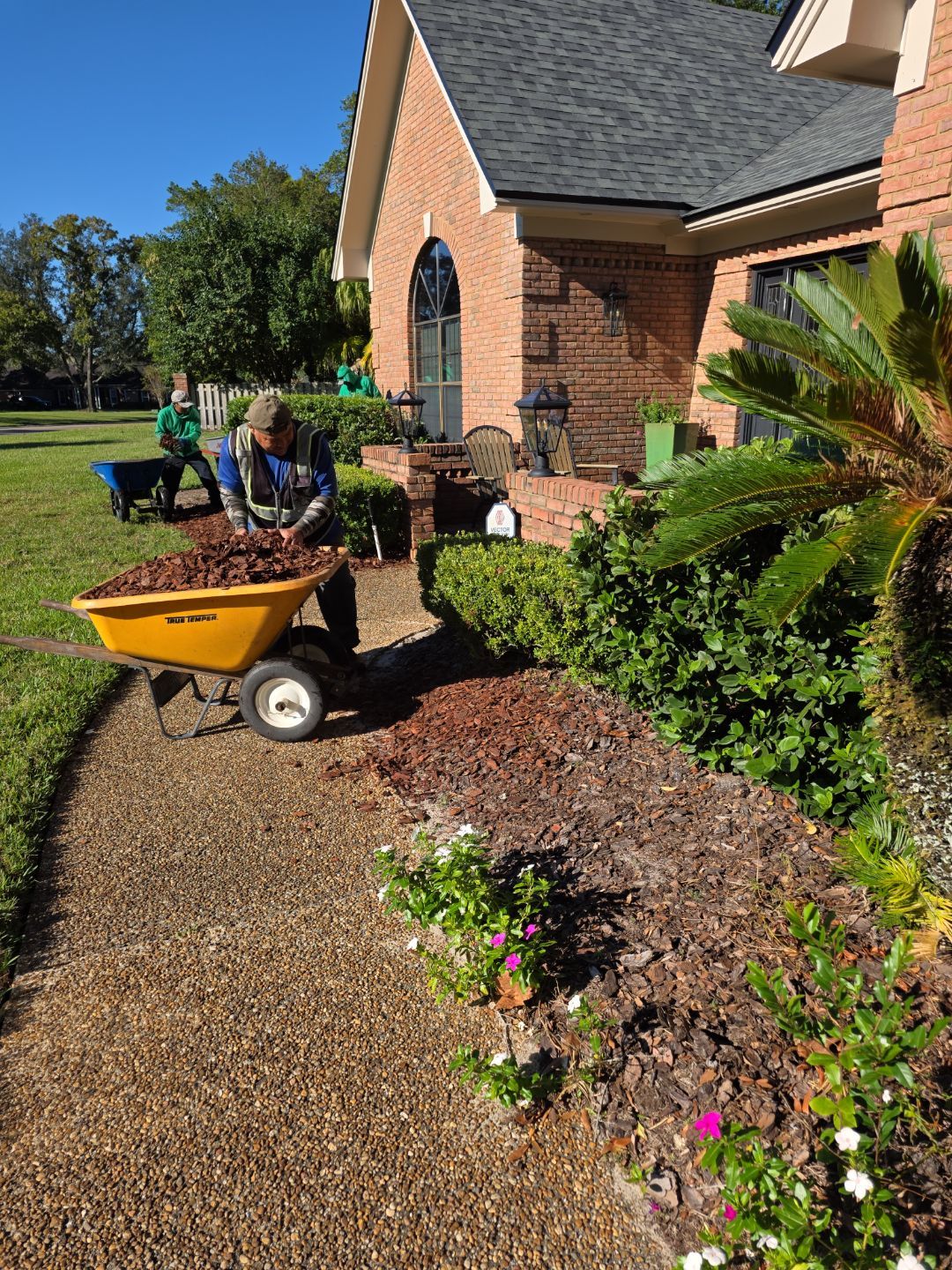 Deerwood Resident | Pine Bark Installation by ProGreen Services