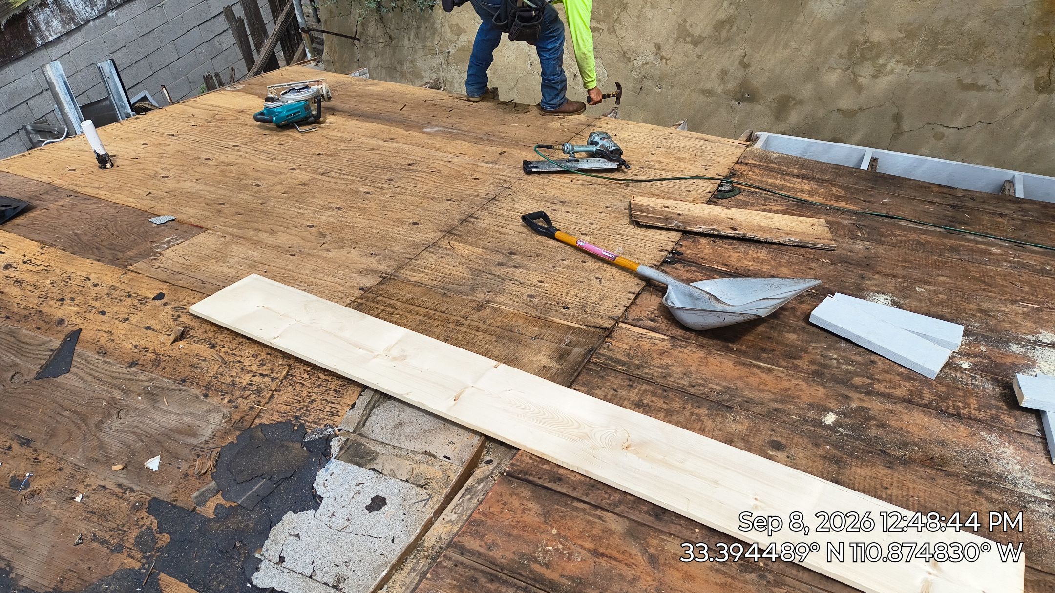 Comprehensive Roof Replacement and Structural Wood Repairs in Miami, Arizona by APM Builders LLC