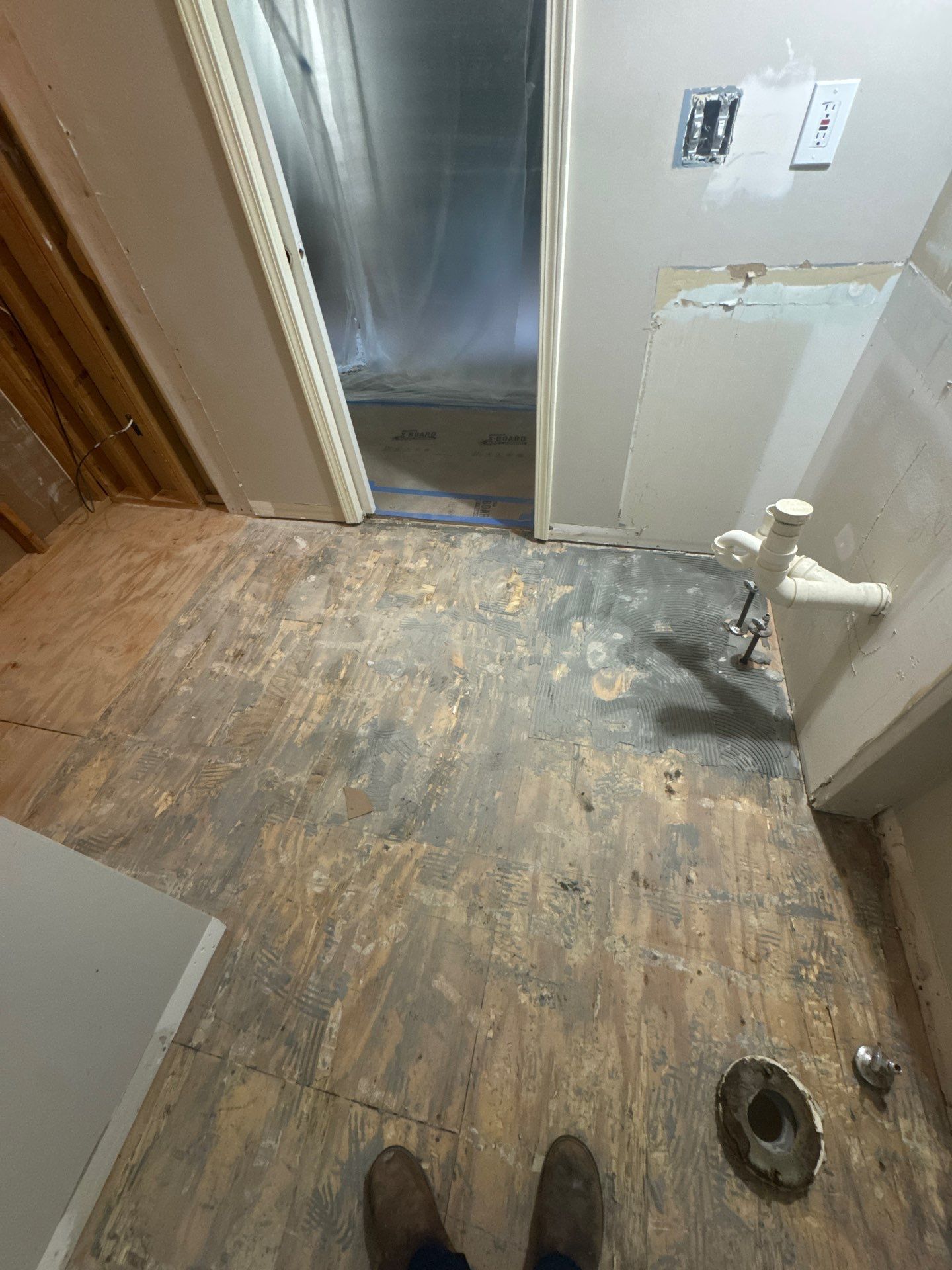 Modern Bathroom Transformation With Marble Patterned Tile in Powder Springs by Swift Home Renovations