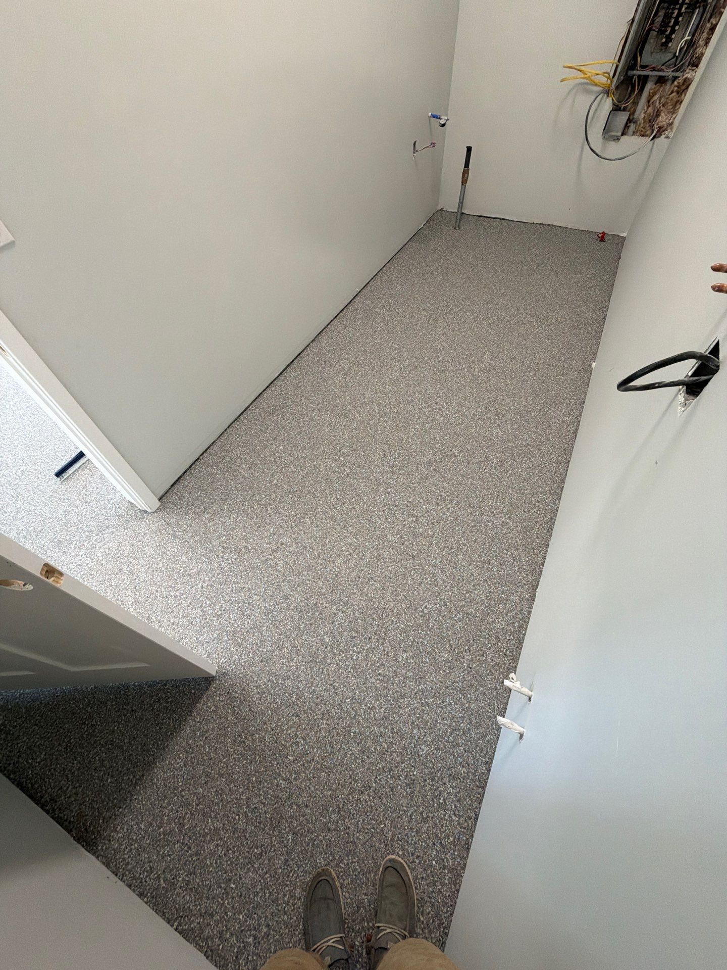 Multi-Color Epoxy Flake Floor Installation in West Olive by Gordon Painting