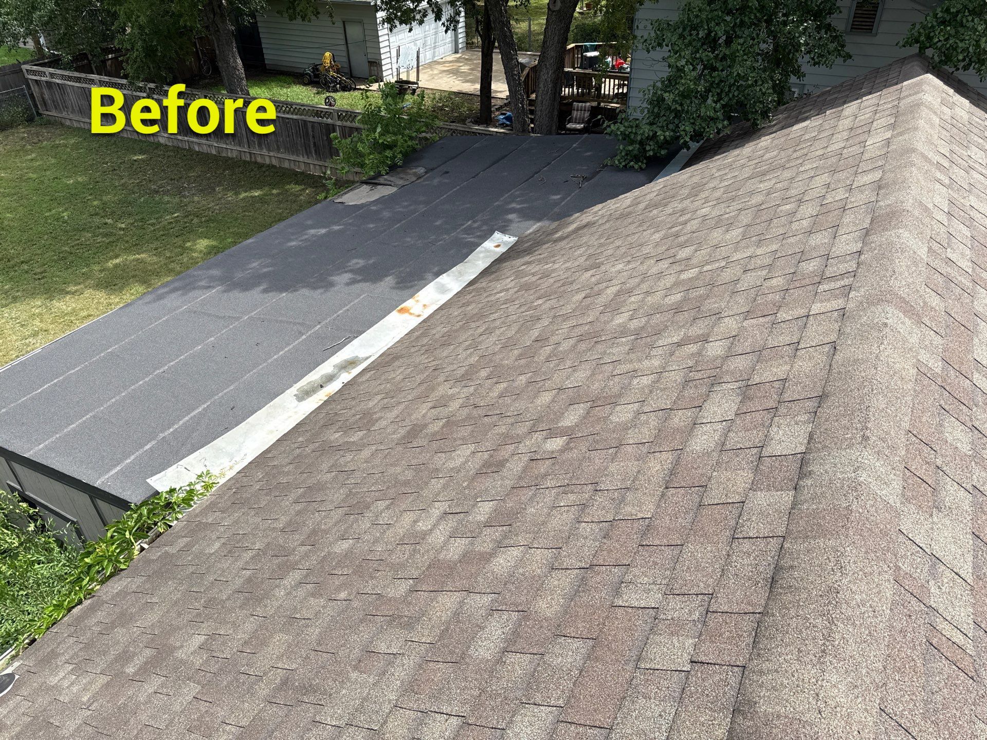 Storm Damaged Roof Replacement - Before & After by Eaton Roofing 