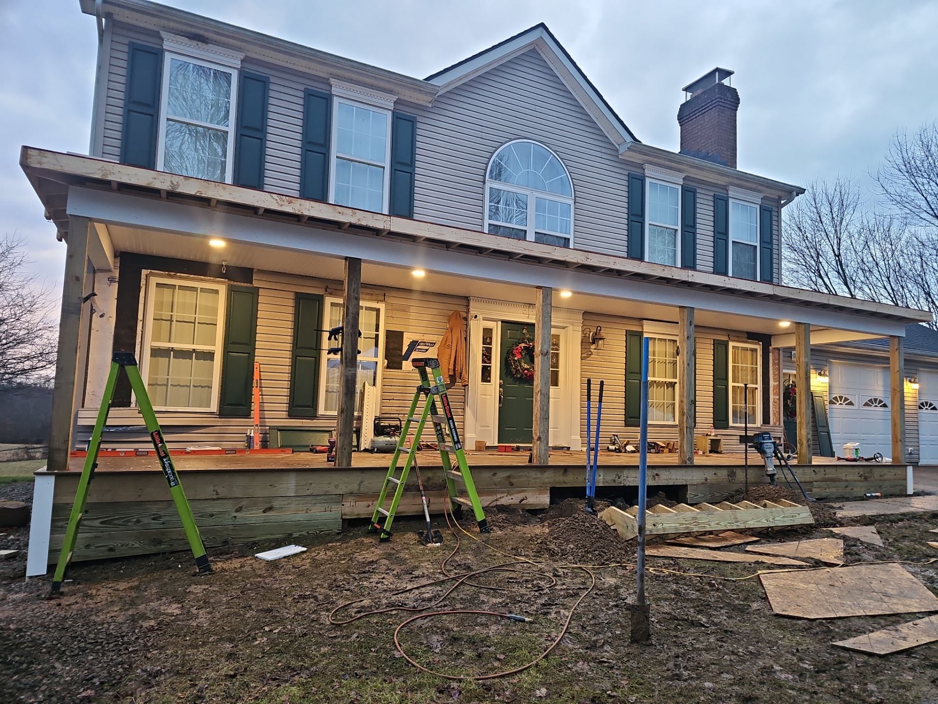 Porch by Cousins Roofing Siding & Decks