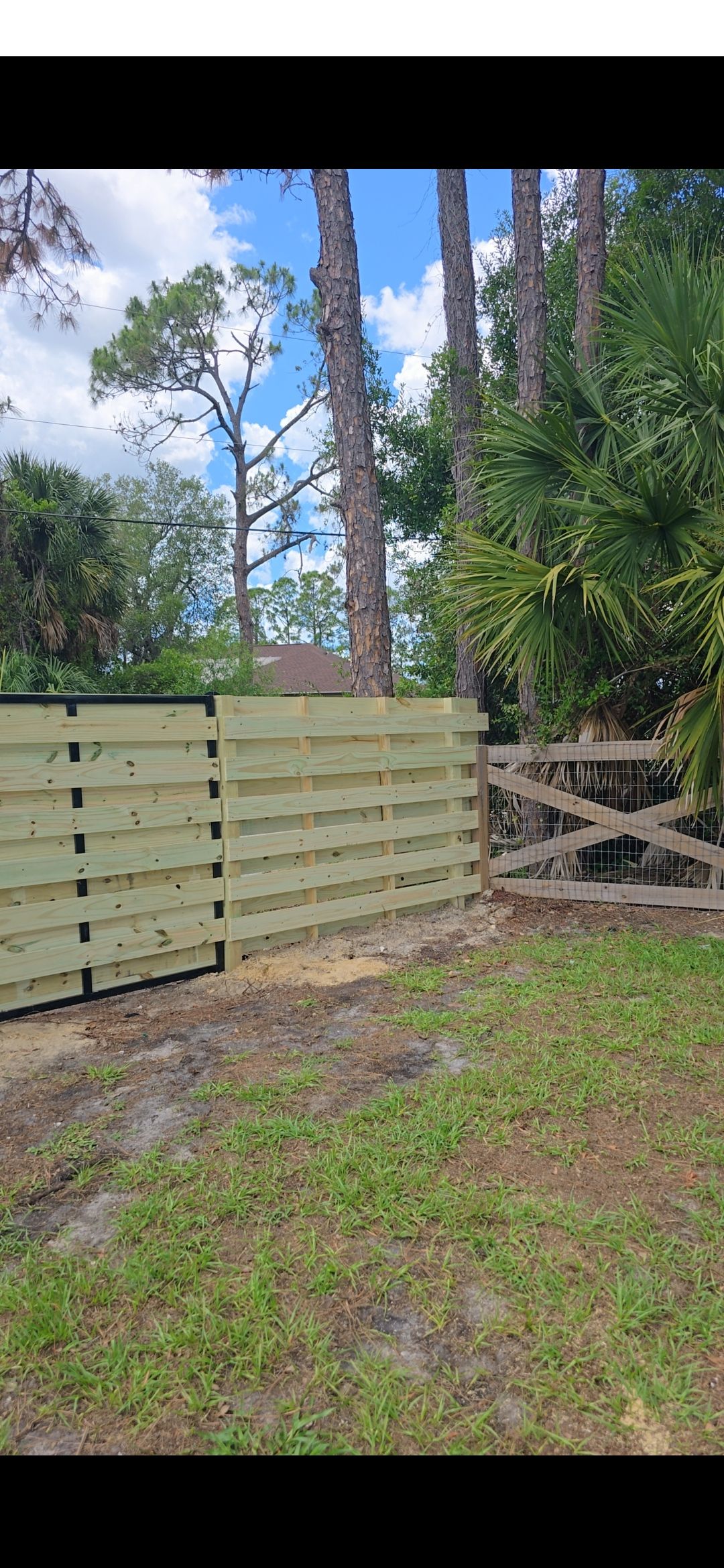Horizontal Shadowbox Wood in North Port by True Fence LLC