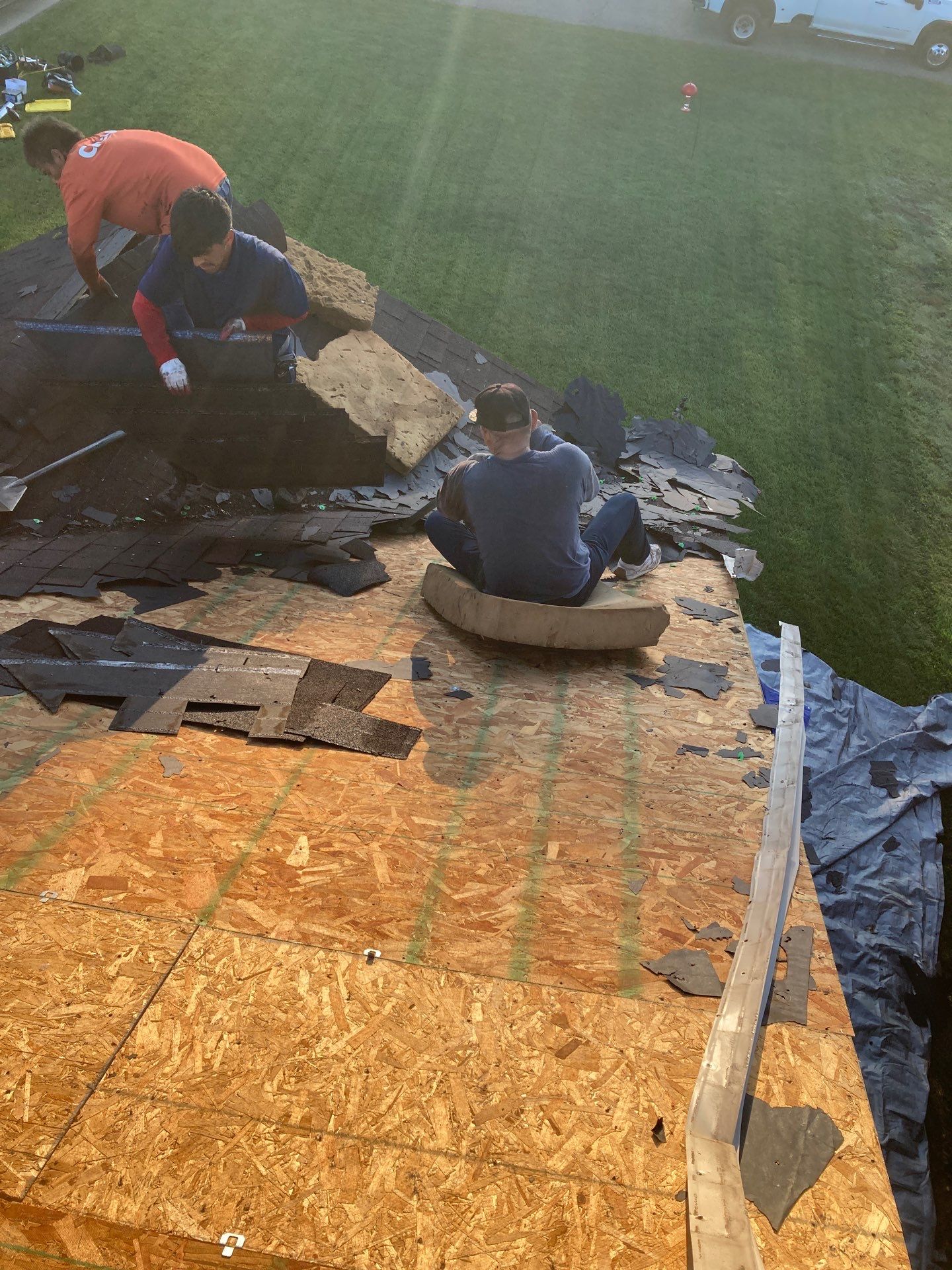 Residential Roofing Installation using GAF TImberline HDZ Hickory by Rainstoppers Roofing