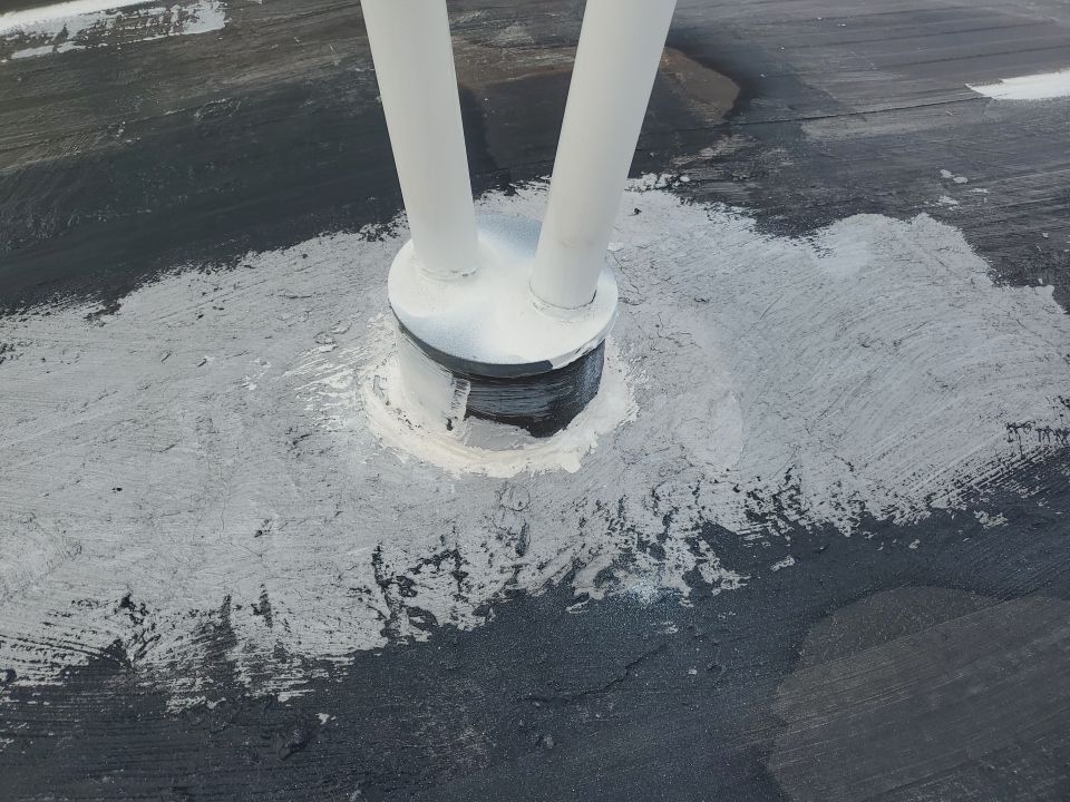 Residential Roofing Installation using 60 mil rubber roof  by Nitro Roofing and Construction