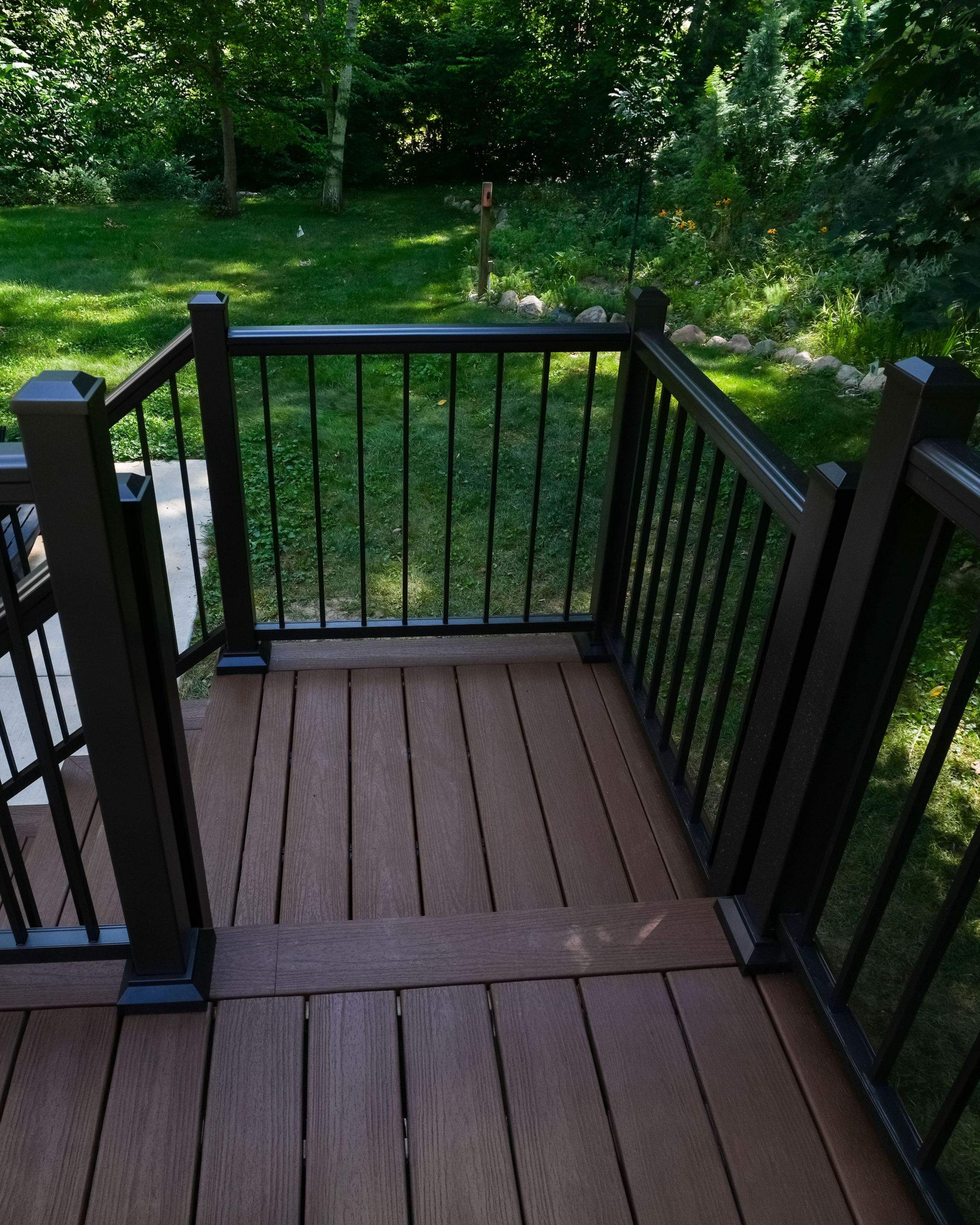 Deck and French Door Installation in Rockford by Cutting Edge Homes