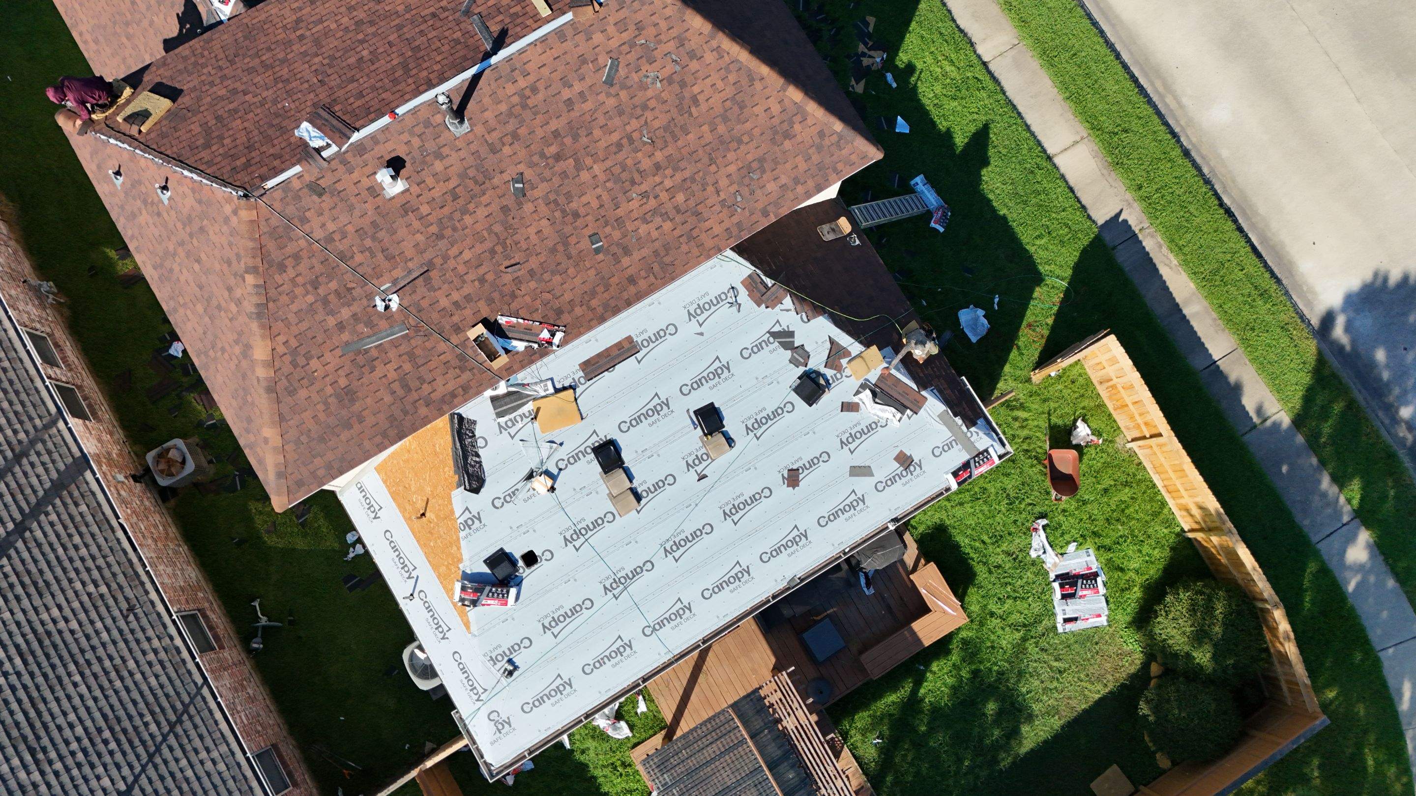 Full Roof Replacement in Warm Brown Tones — Spring, TX by PL Roofing & SB Roofing, LLC.