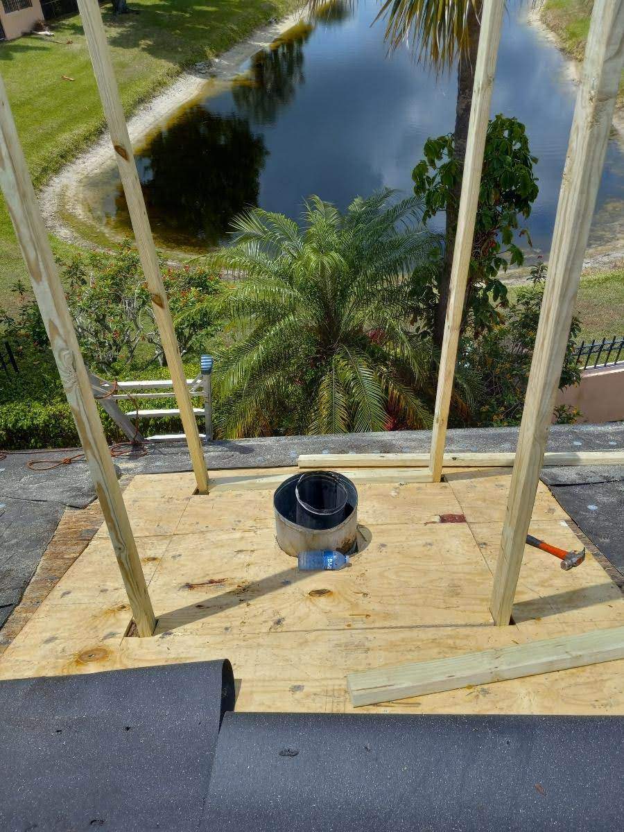 Complete Chimney Rebuild + Tile & Flat Re-Roof  by Morton Roofing, Inc.