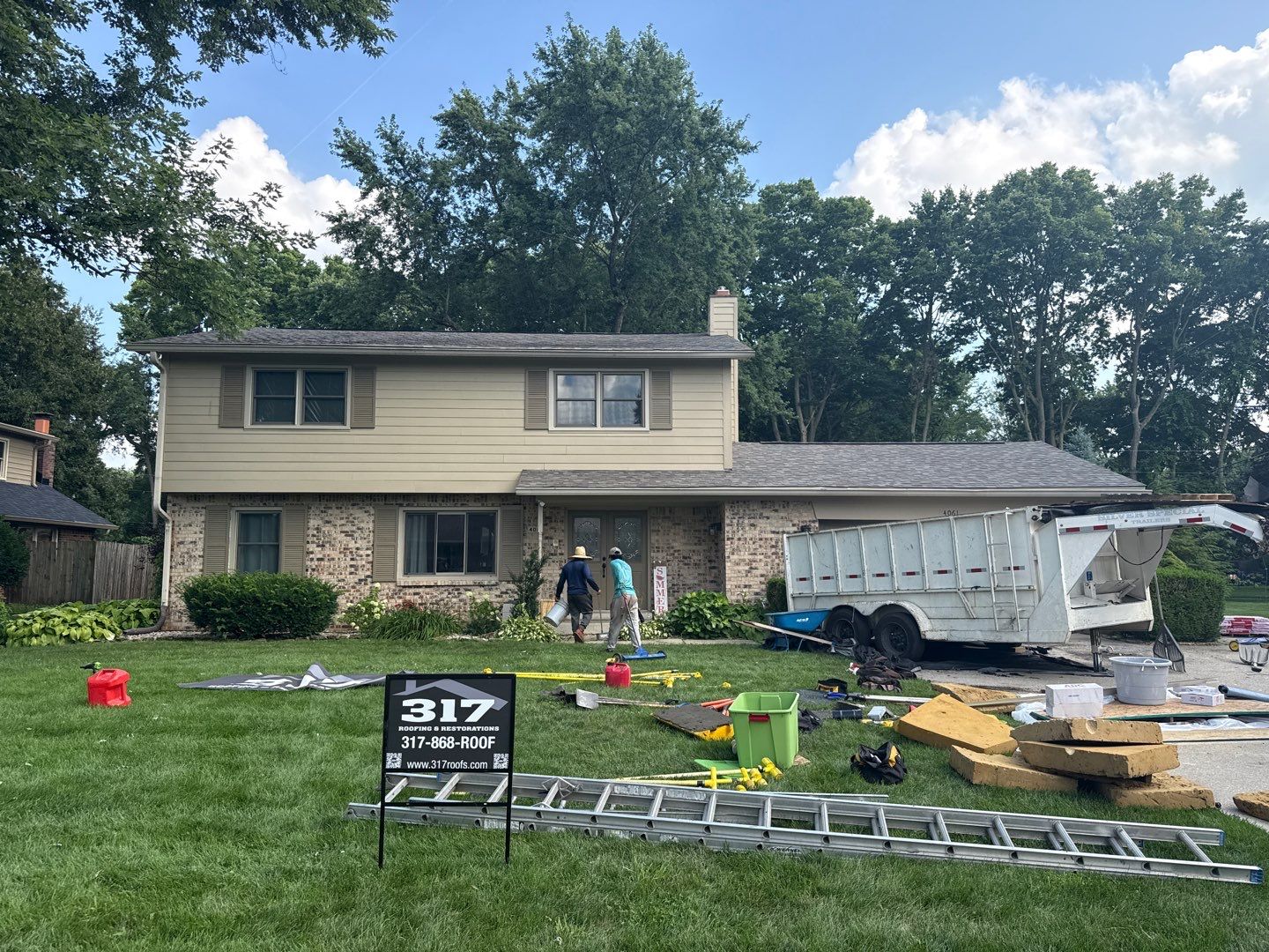 Roof Replacement by 317 Roofing & Restorations