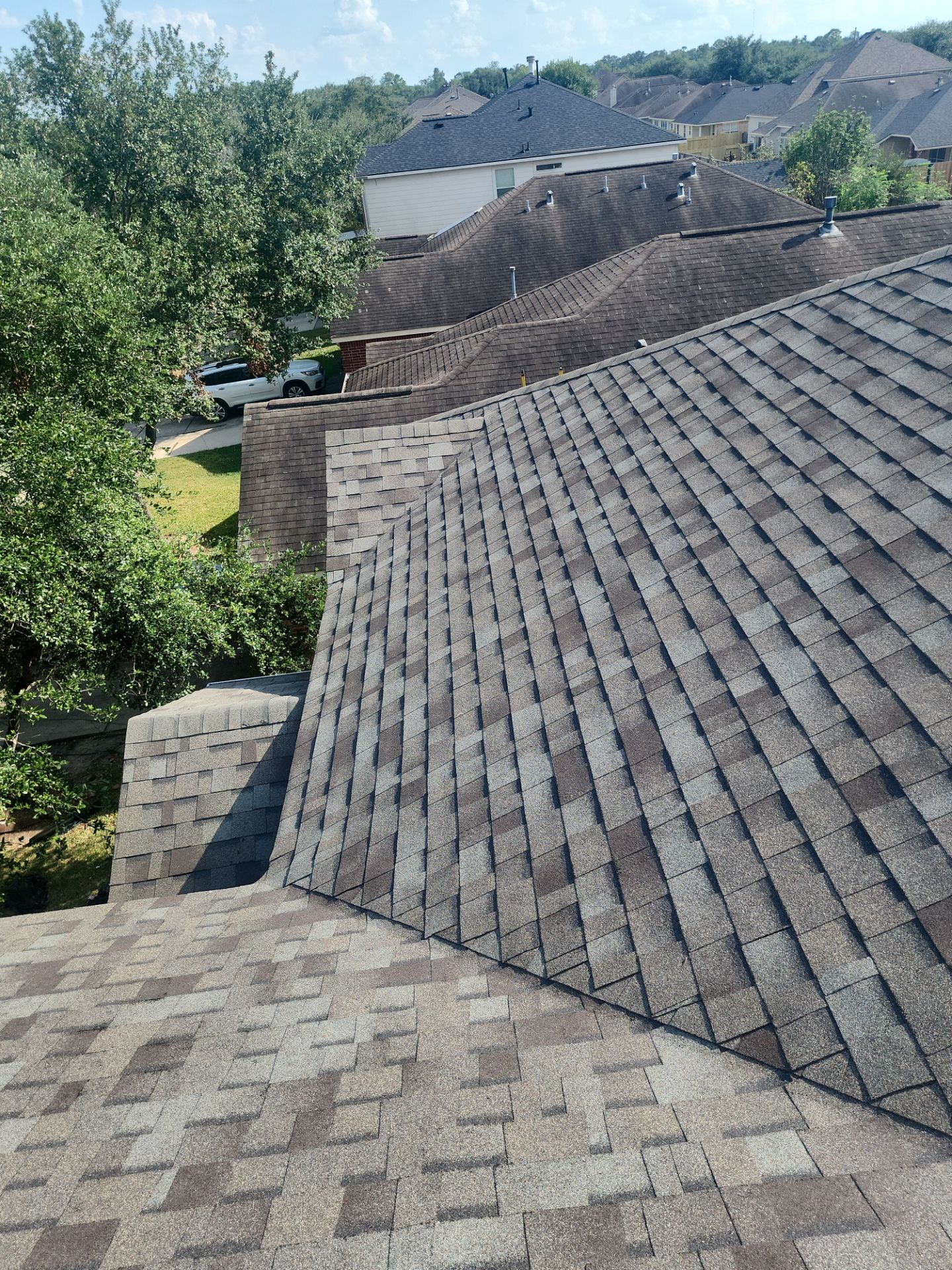 Residential Roofing Installation using Owen's Corning Duration (Lifetime) Shingles by Roof Repair Company