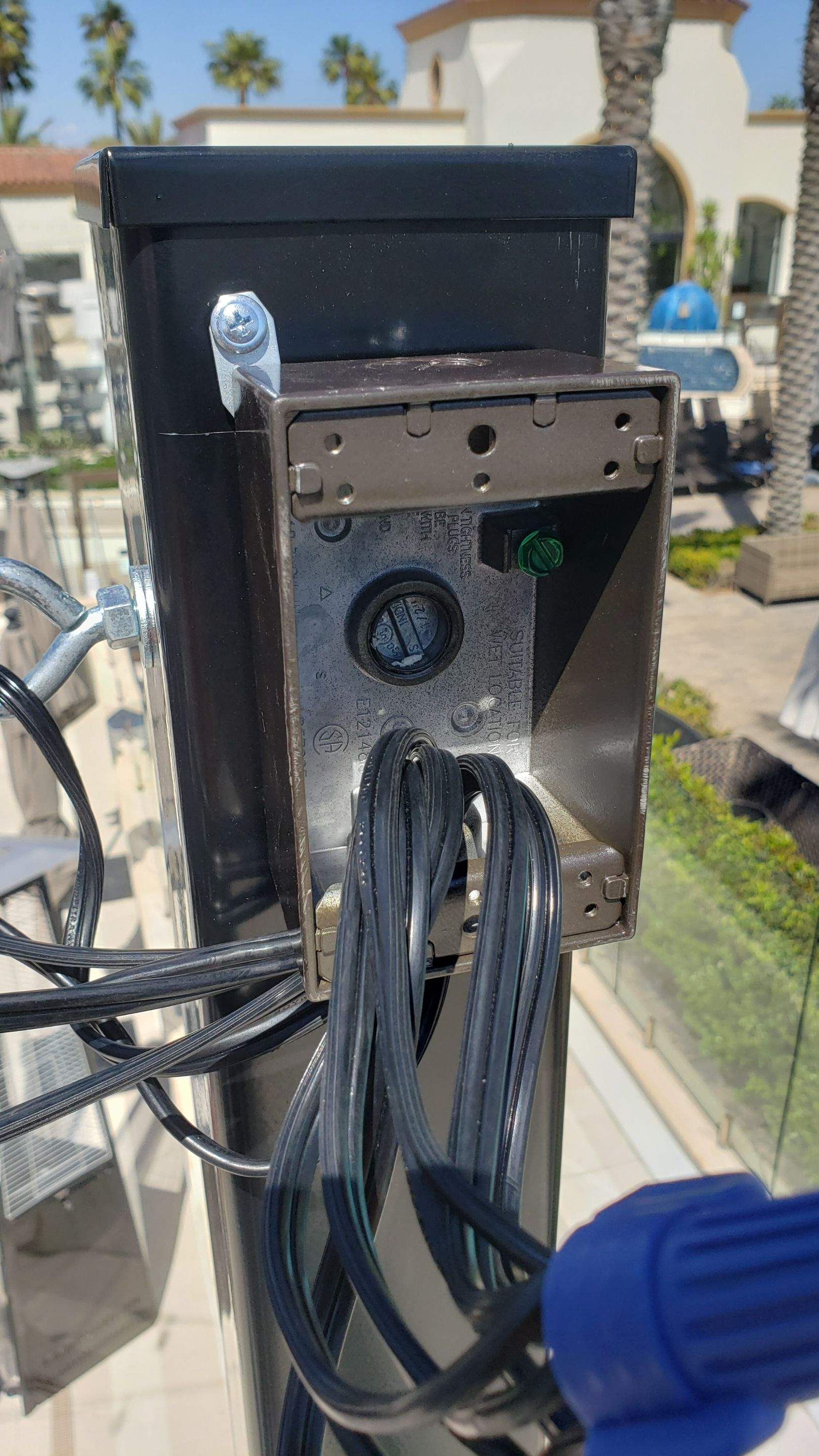 Hilton Waterfront Bistro Light Install by BrightLife Designs llc