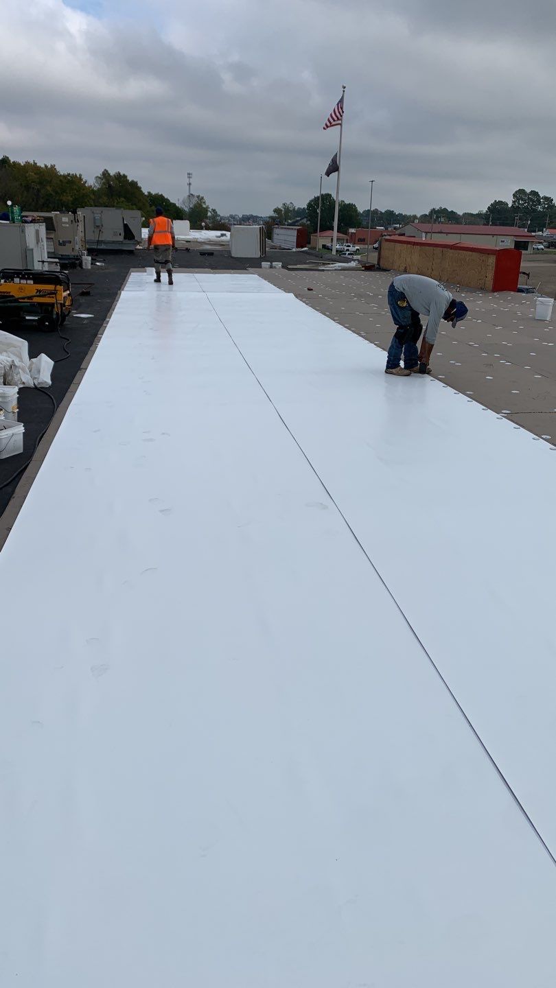 VA Clinic/Tractor Supply in Idabel, Oklahoma by Hostetler Roofing