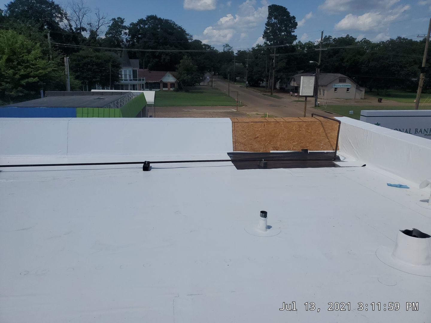 Commercial Roofing Installation using 50 mil PVC by Hostetler Roofing