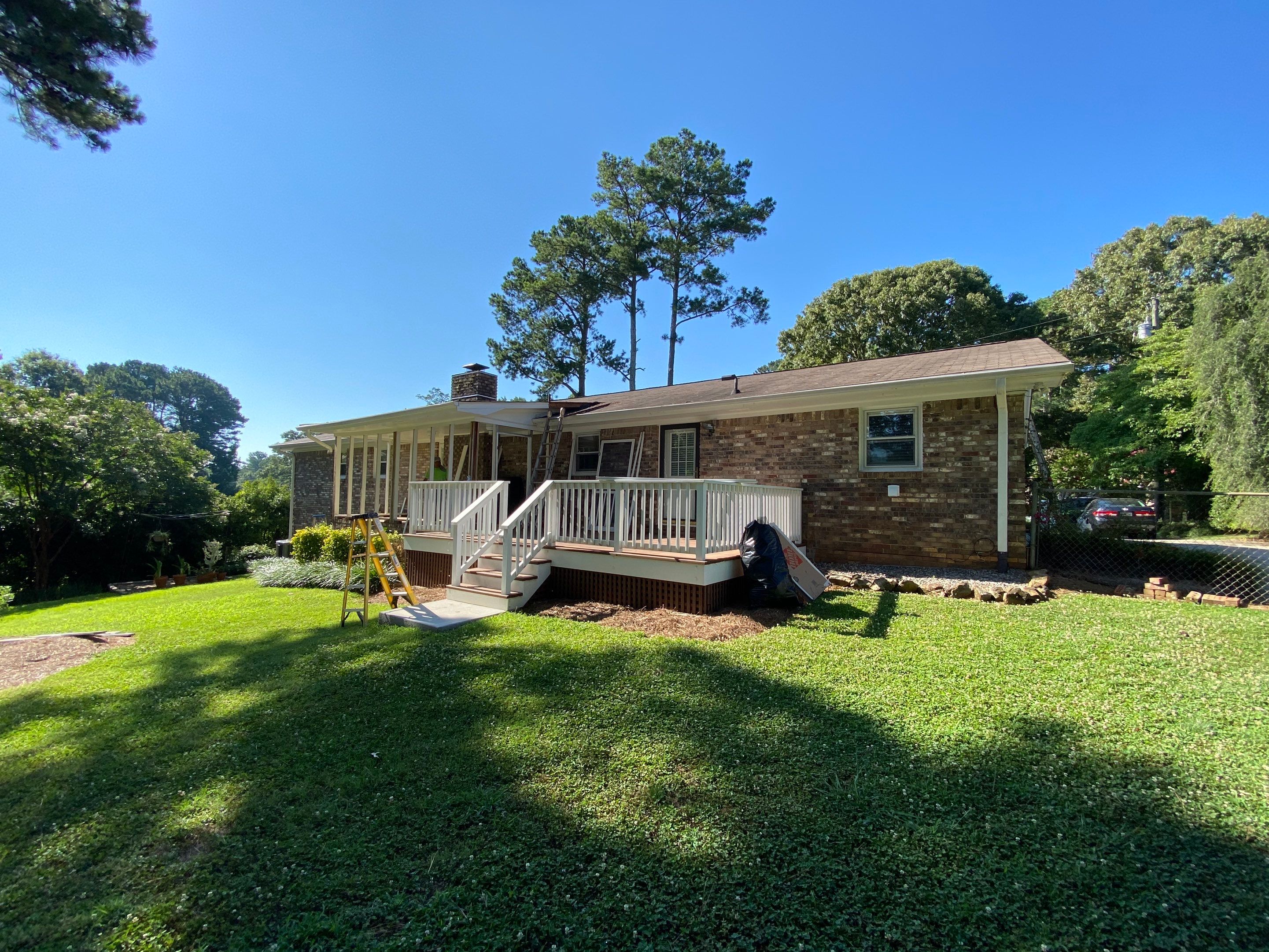 Composite Deck and Screened Porch Construction in Kennesaw by Swift Home Renovations