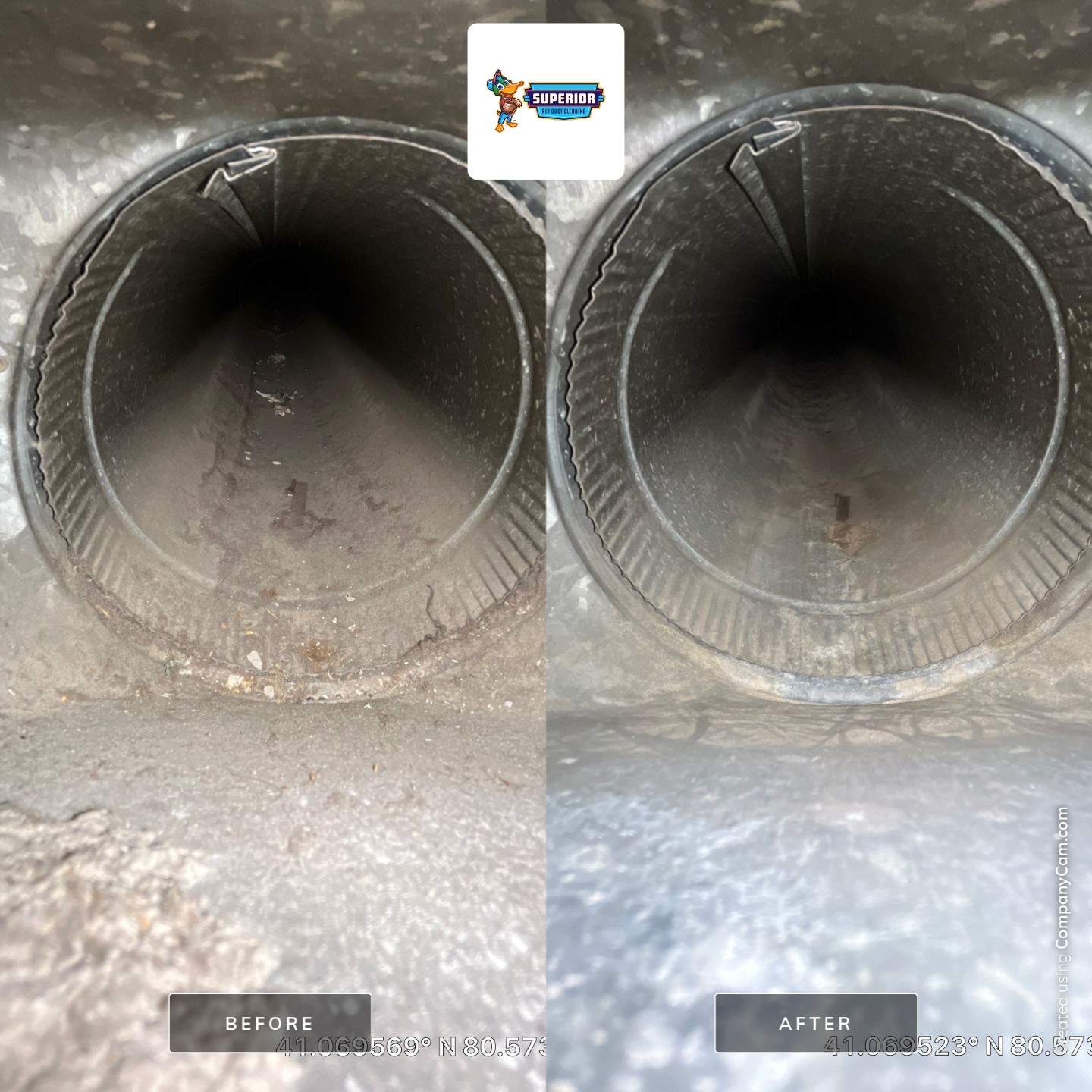 Air Duct Cleaning With a Vacuum Truck in Campbell, OH by Superior Air Duct Cleaning