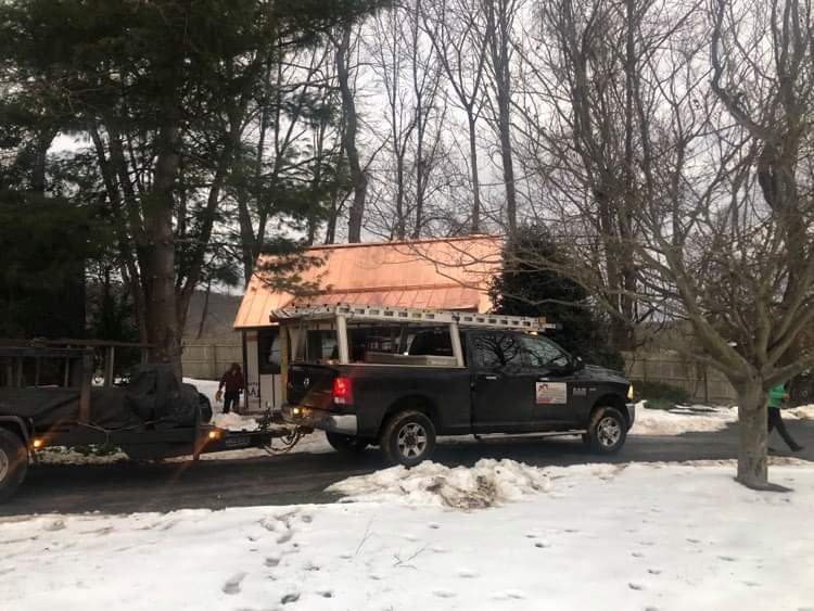 Standing Seam Metal Roof using Copper by CMNG LLC