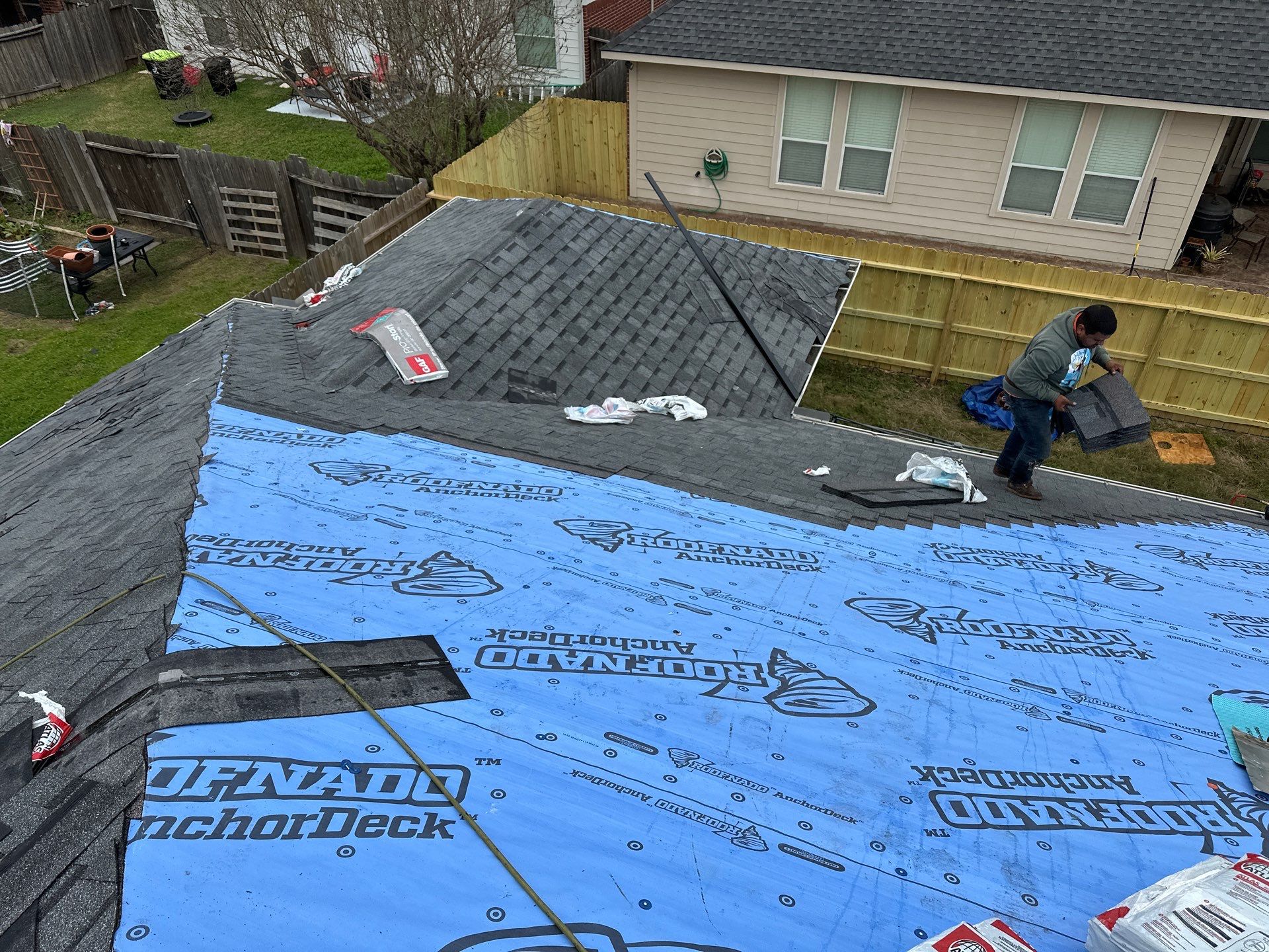 Project in Houston by Motion Roofing