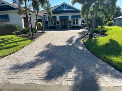 Paver Driveway Cleaning in Winding River Community, Bradenton, FL
