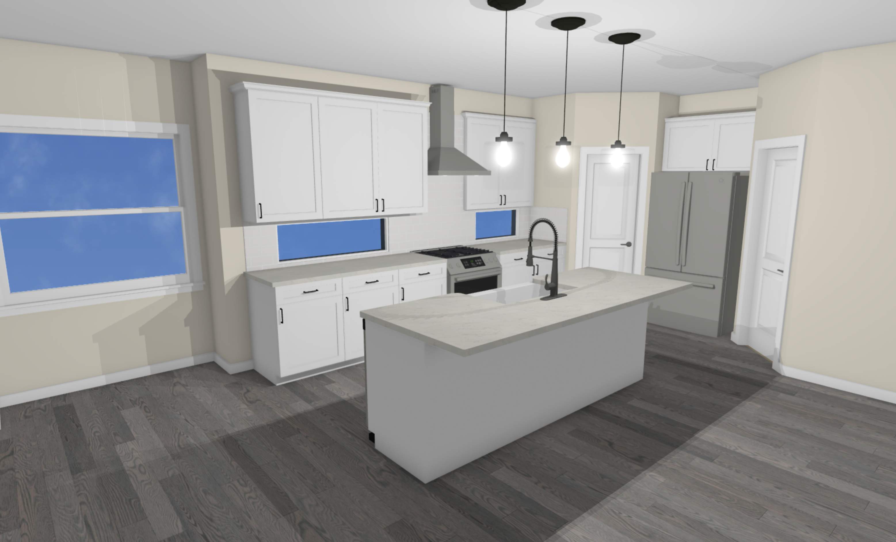 Custom cabinetry Kitchen Remodel by SLM General Contractors & Roofing