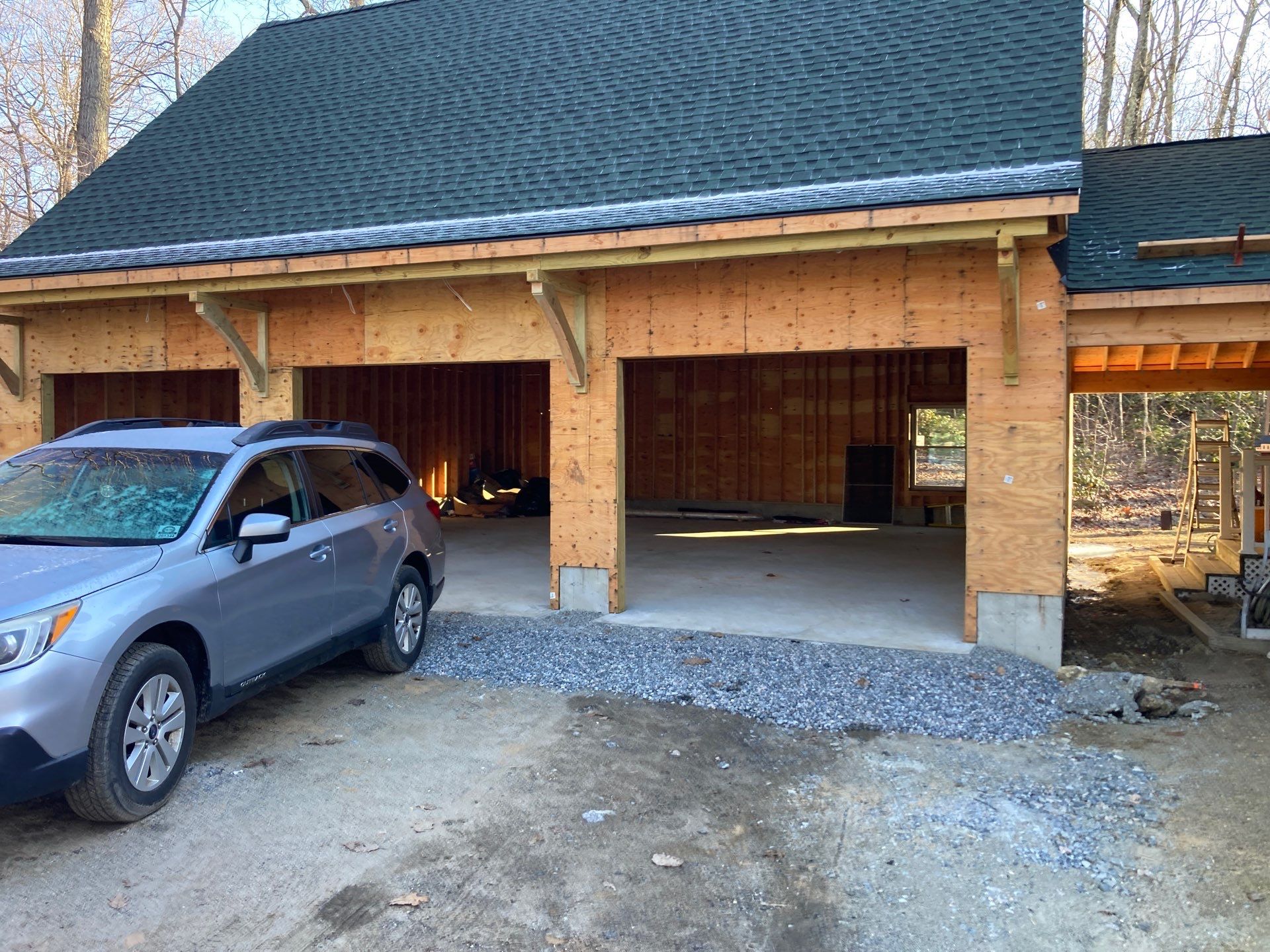 Garage Door Installation using Amarr Designer Choice door by DiGiorgi Roofing and Siding Inc