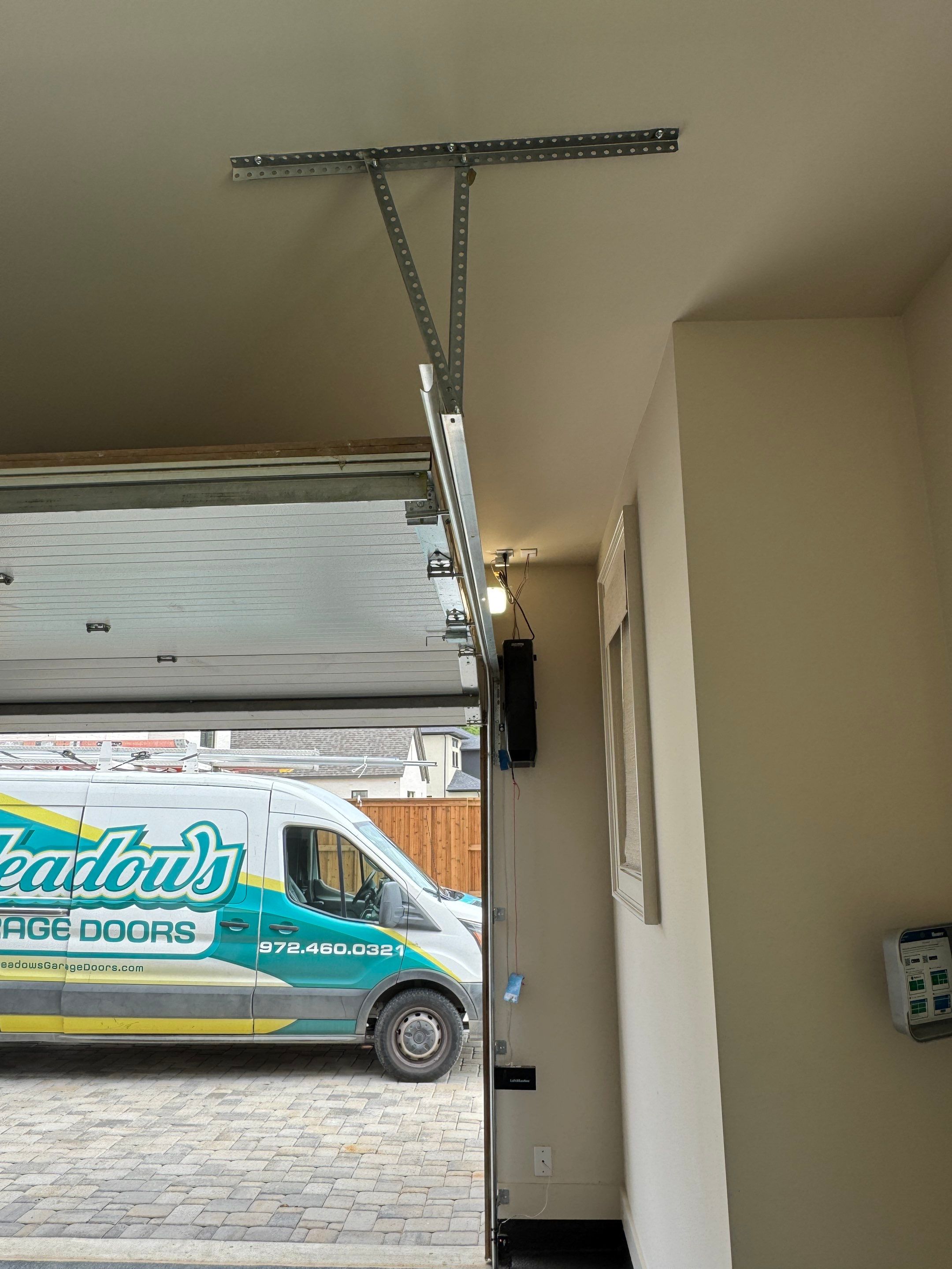 High-Lift Garage Door and Side-Mount Opener Installation in Prosper by Meadows Garage Doors