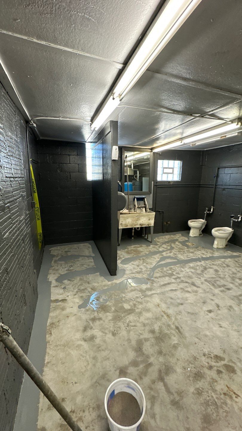 Industrial Grey Grit Project in Mars by Floors in a Day, Inc