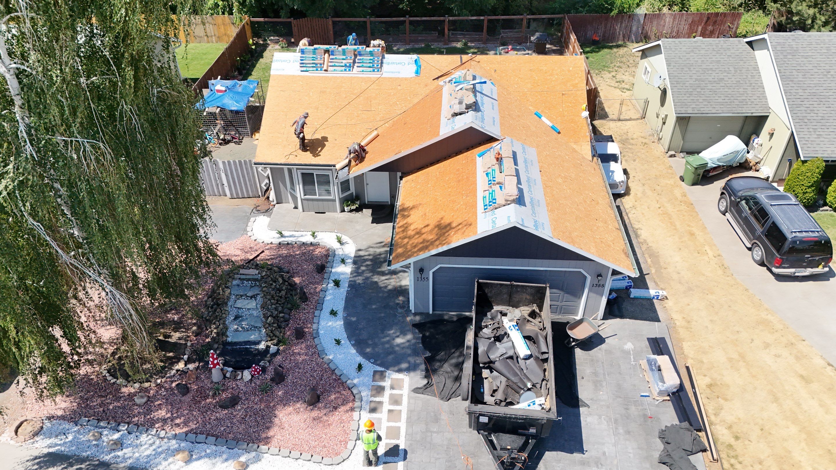 Complete Residential Roof Replacement and Sheathing Repair in Milton-Freewater by Alpine Roofing