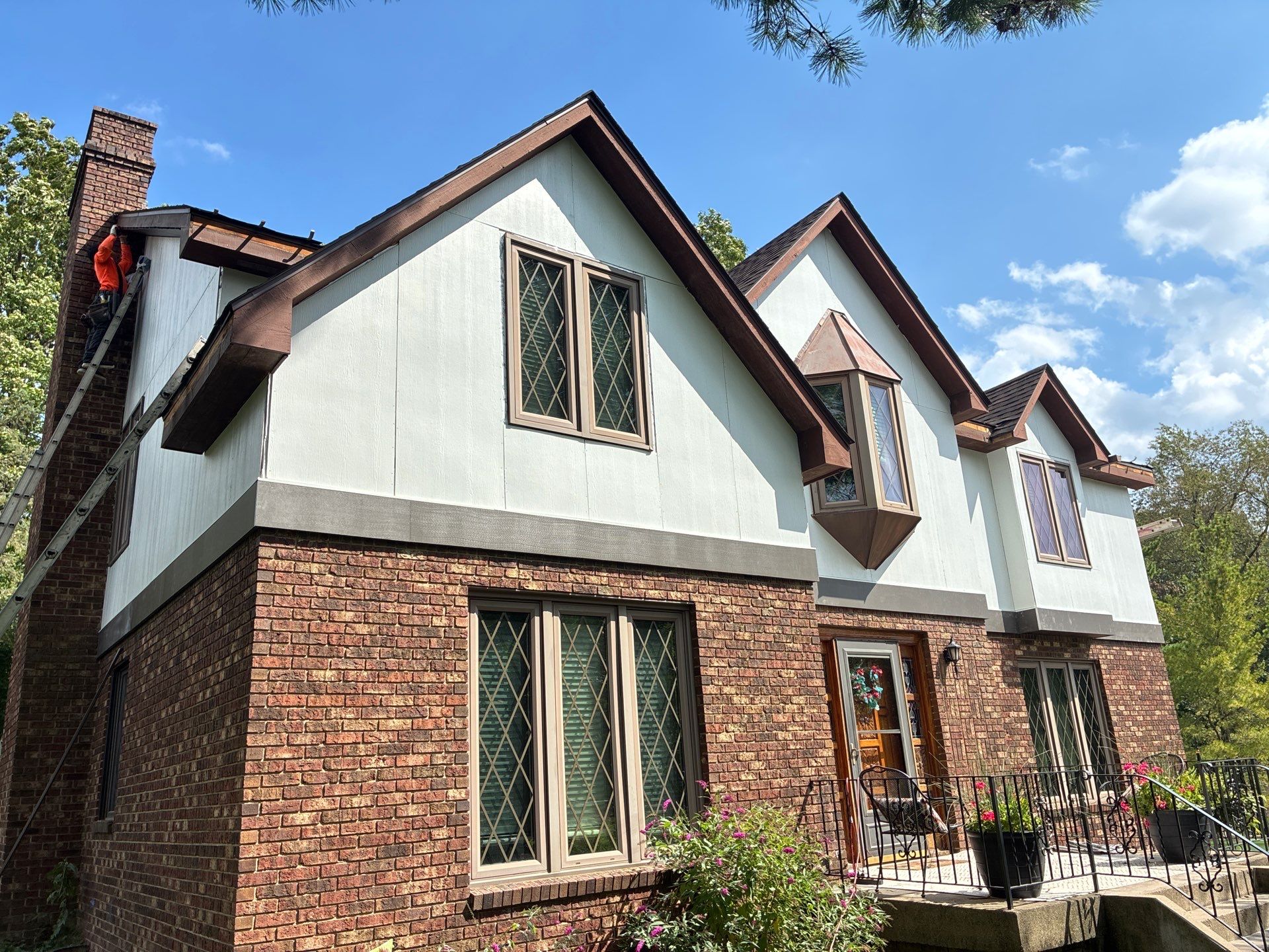 James Hardie Tudor Home Renovation by Ideal Siding Pittsburgh