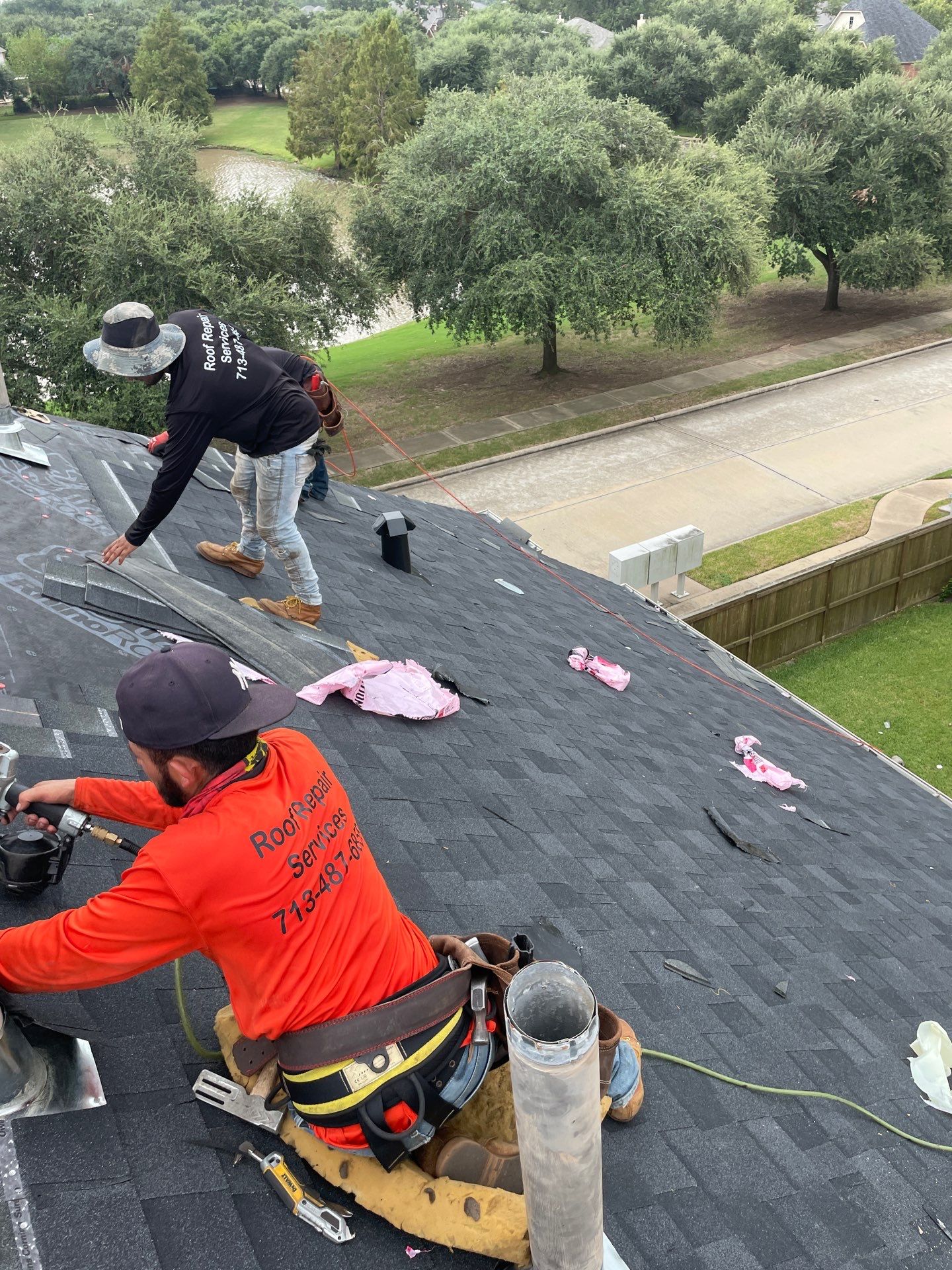 Residential Roofing Installation using Owen's Corning Duration (Lifetime) Shingles by Roof Repair Company