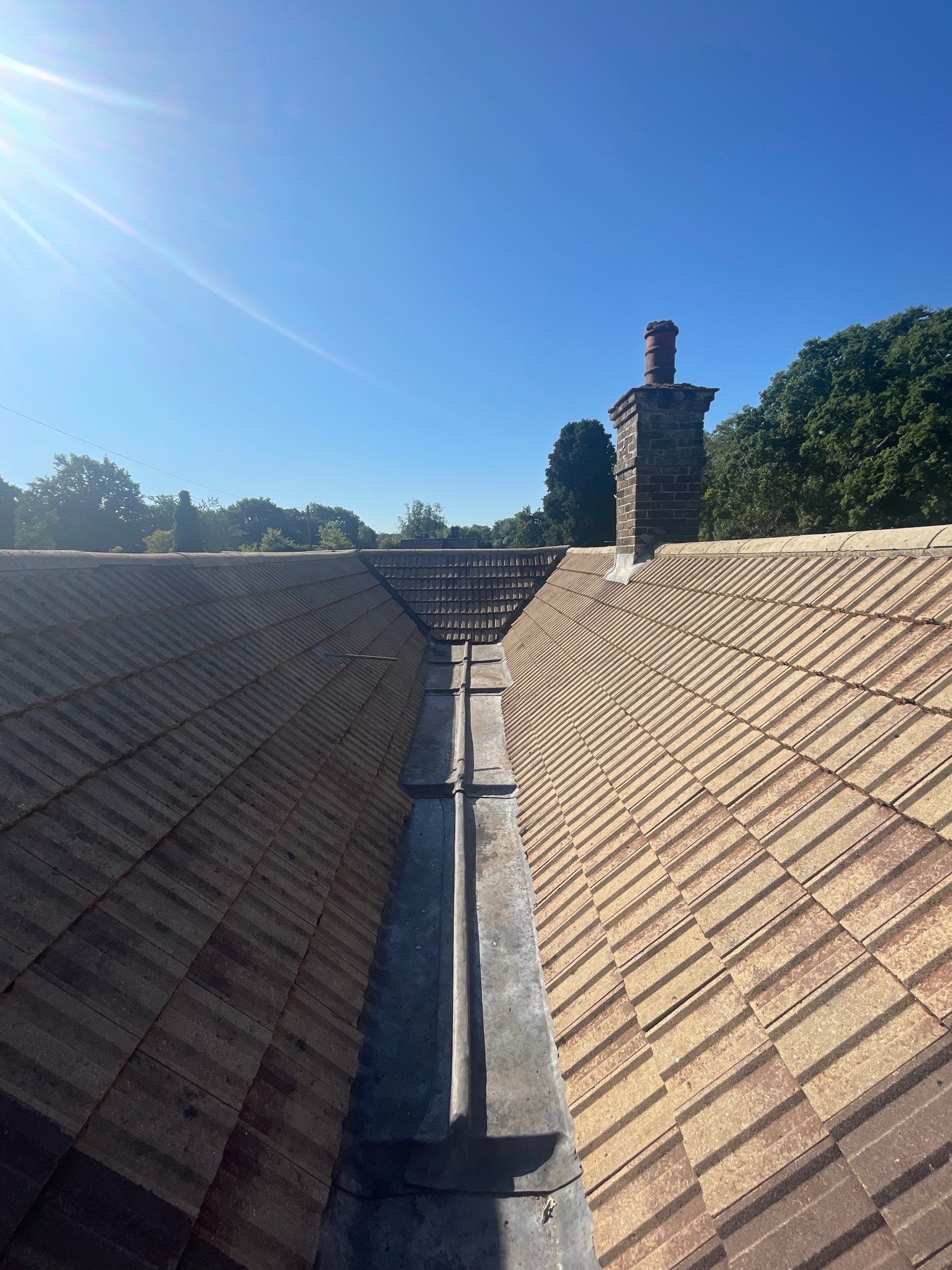 Roof Clean  - Moss Removal - Gutter Clean using Honda 15lpm Low Pressure Washing Machine by Ges Exterior Cleaning ltd