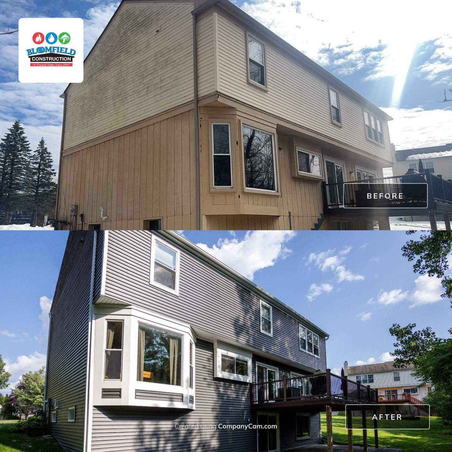 Siding Installation using Certainteed Monogram Vinyl D4" by Bloomfield Construction & Restoration