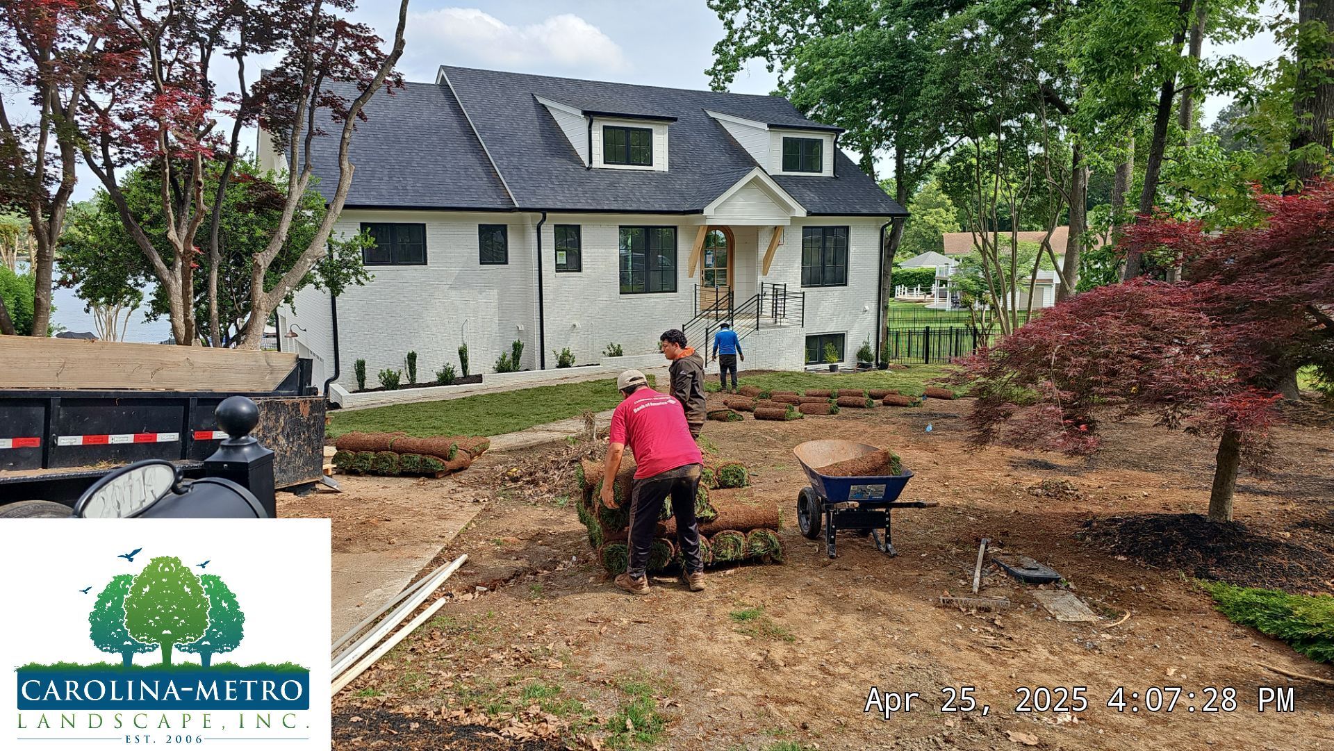 Hardscape Installation using Irrigation by Carolina-Metro Landscape, Inc