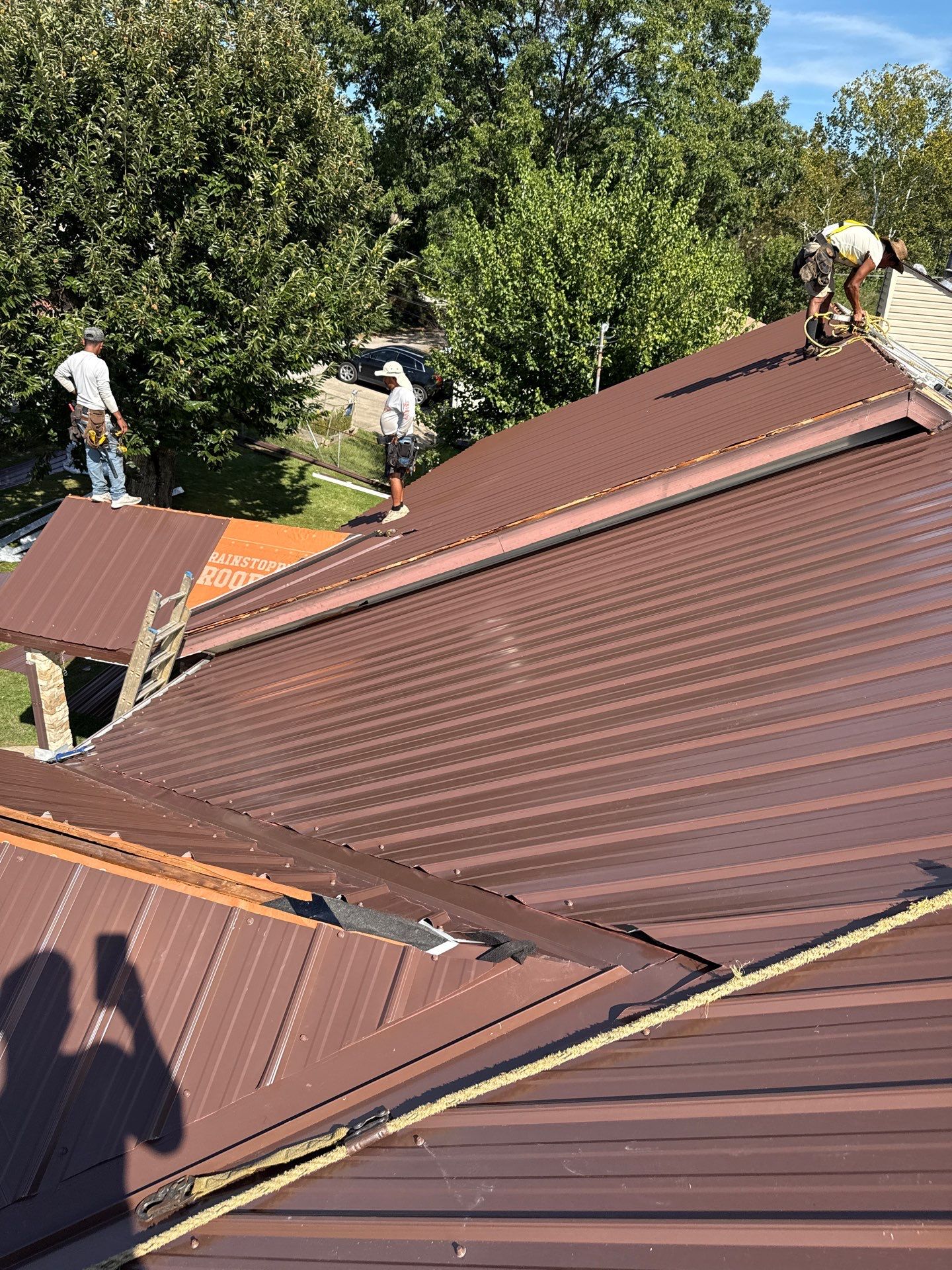 Residential Roofing Installation using Metal by Rainstoppers Roofing
