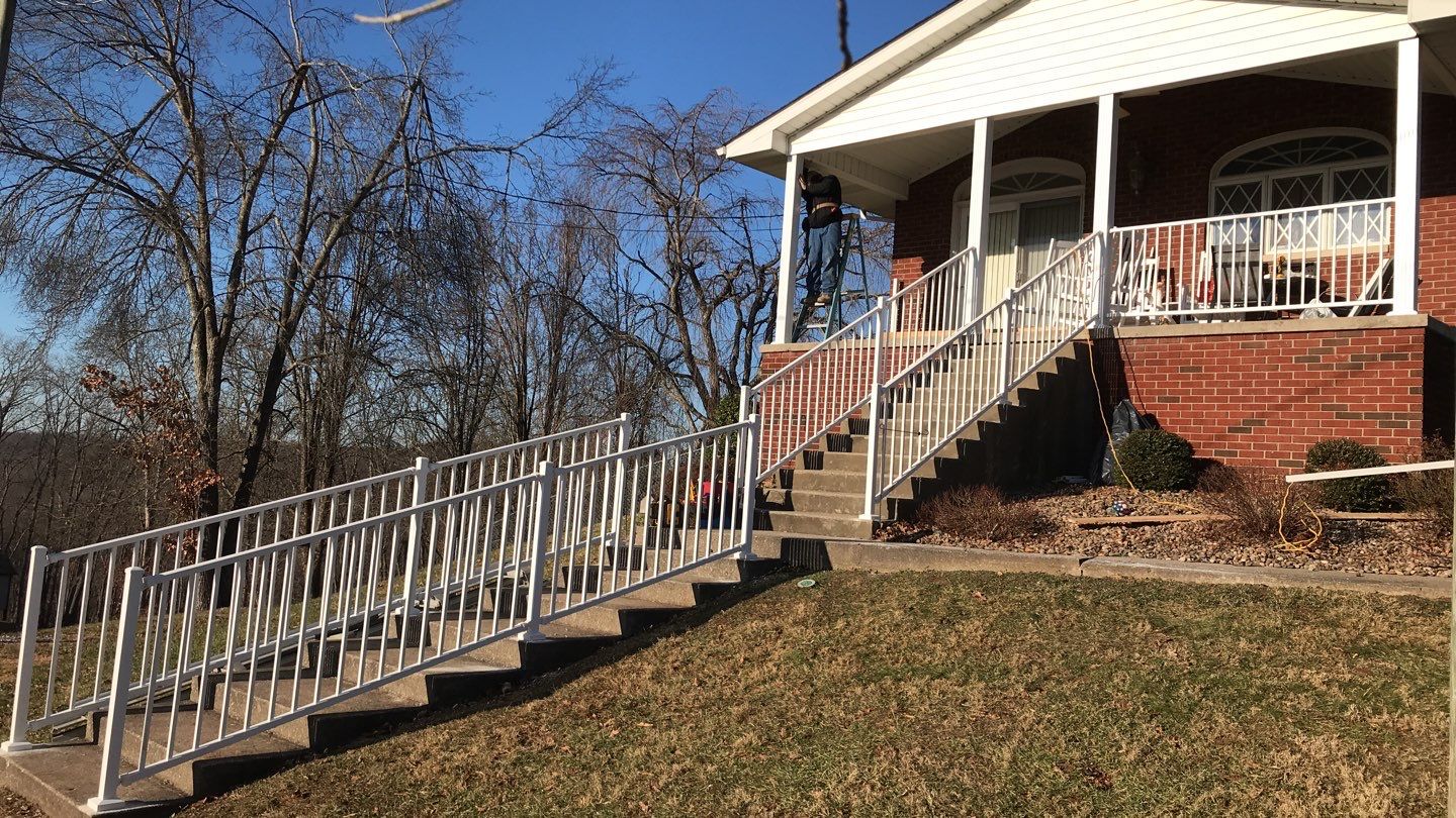 Porch Update using Westbury Aluminum Railing by Secure Construction Company Inc