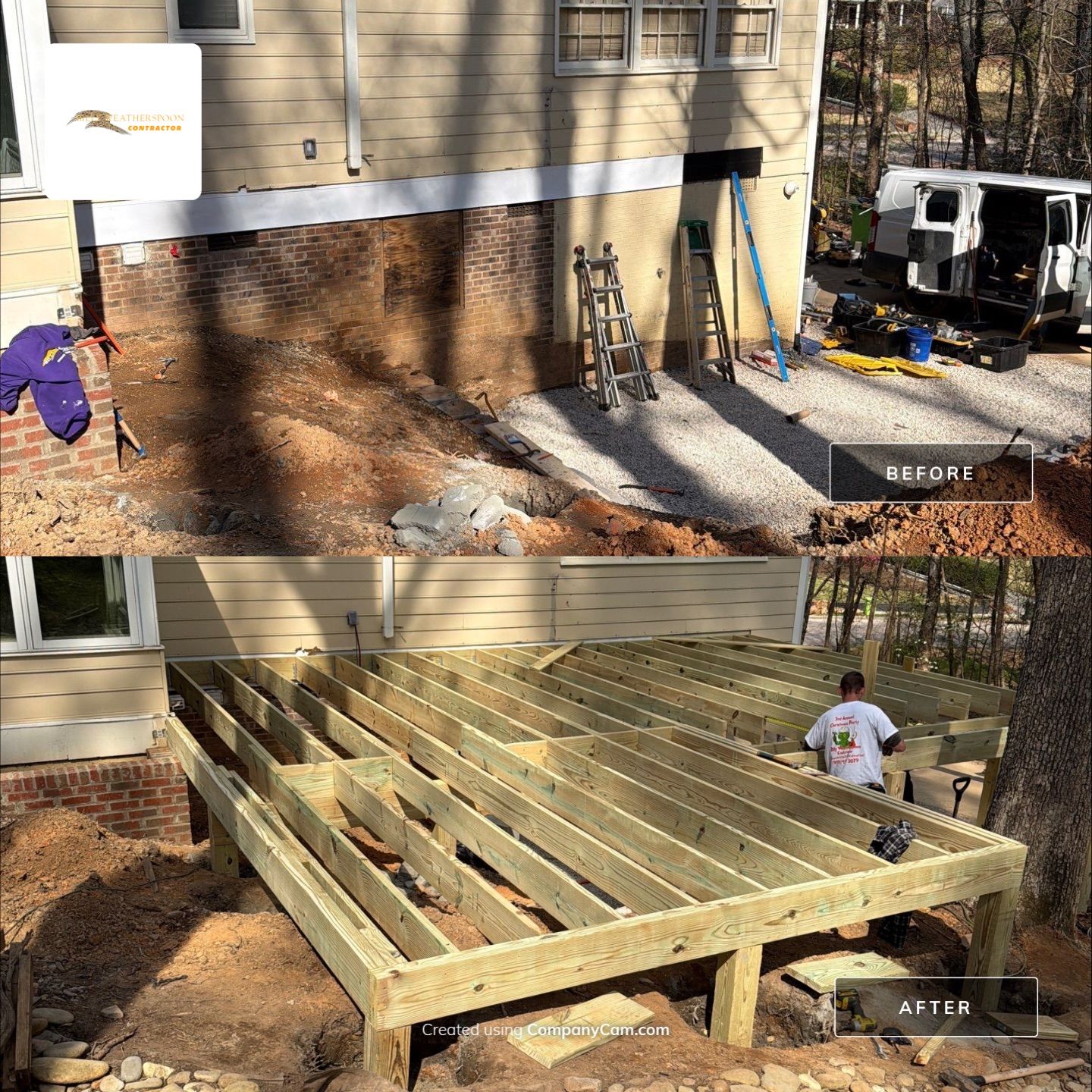 New Deck Construction & Site Improvements by Billy Weatherspoon Contractor