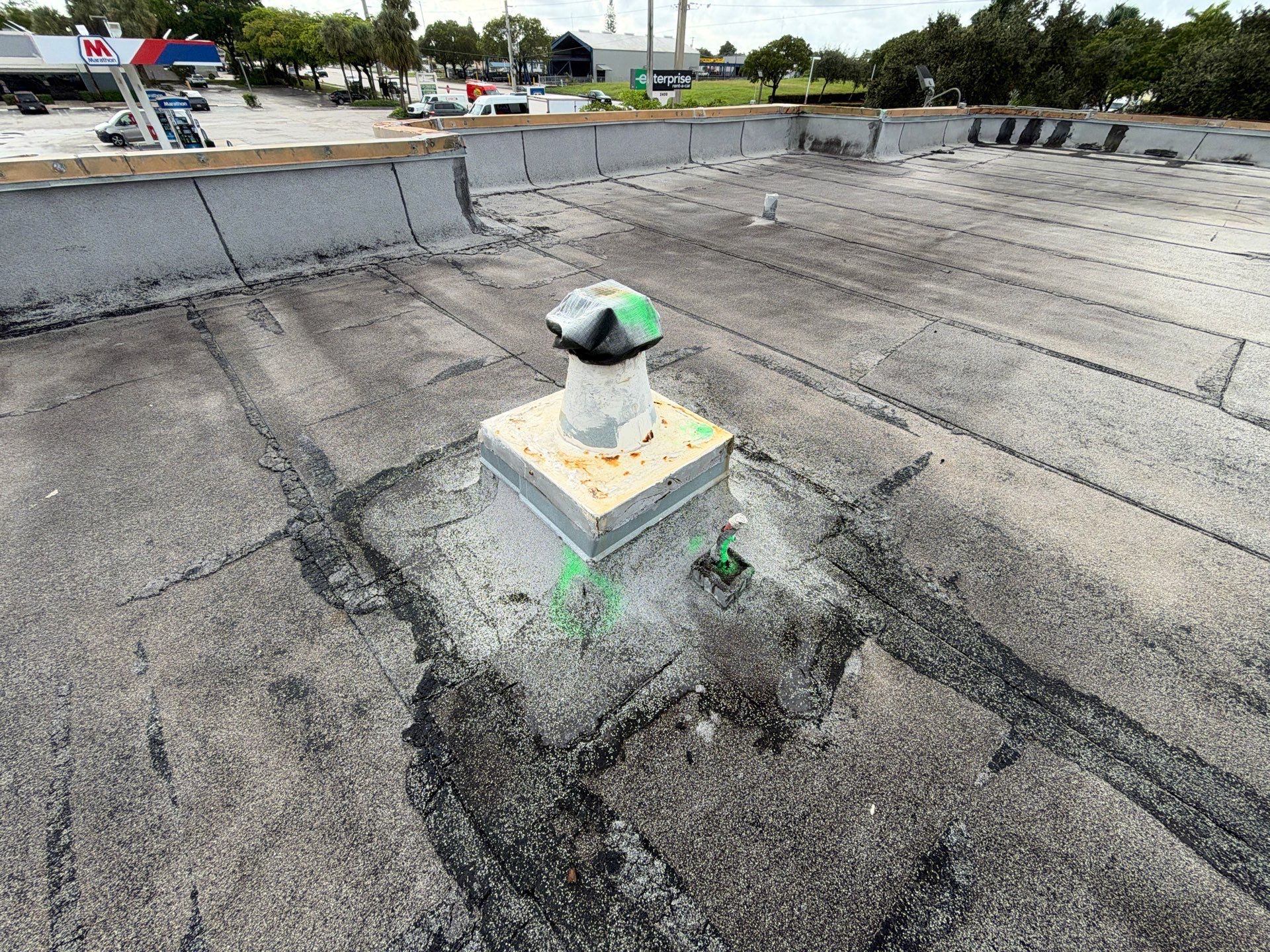 Commercial Roof Restoration and HVAC Flashing Repairs in Pompano Beach by Roof King LLC