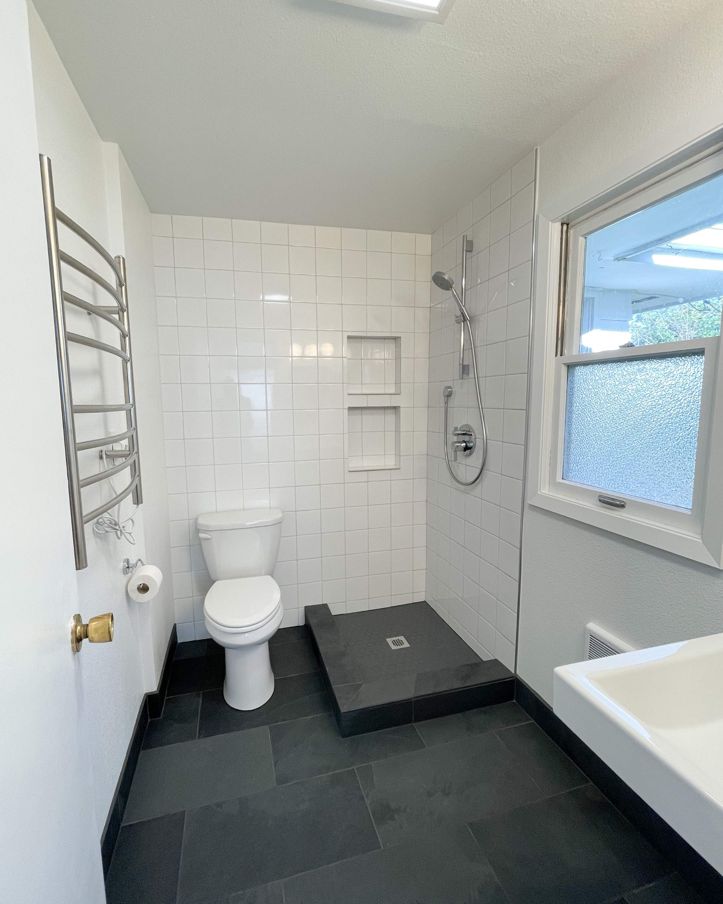 Bathroom Remodel using Tile by Villegas Remodeling, LLC