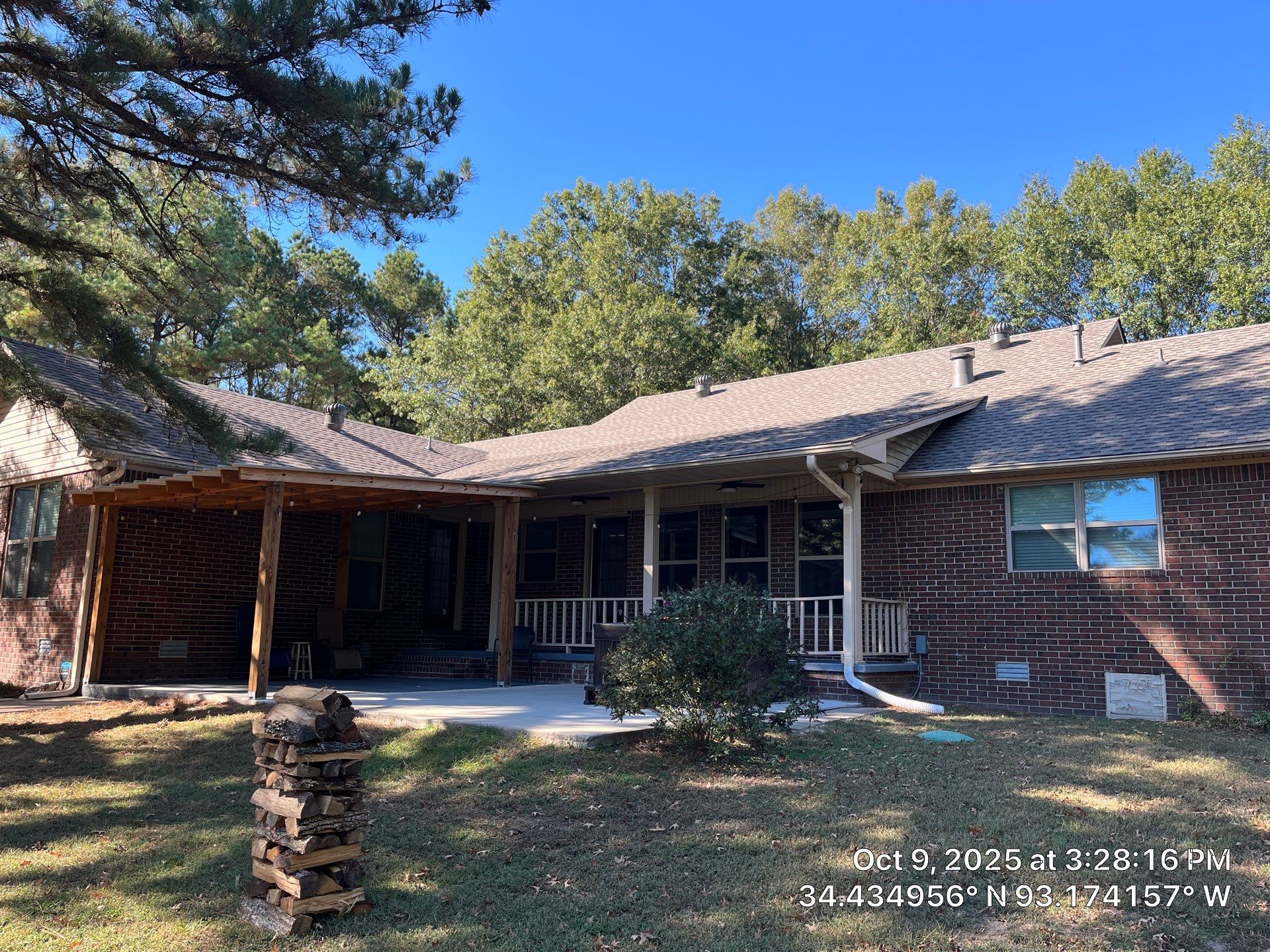 Full Residential Roof Replacement with GAF Timberline HDZ Shingles in Hot Springs by Temple Roofing and Exteriors