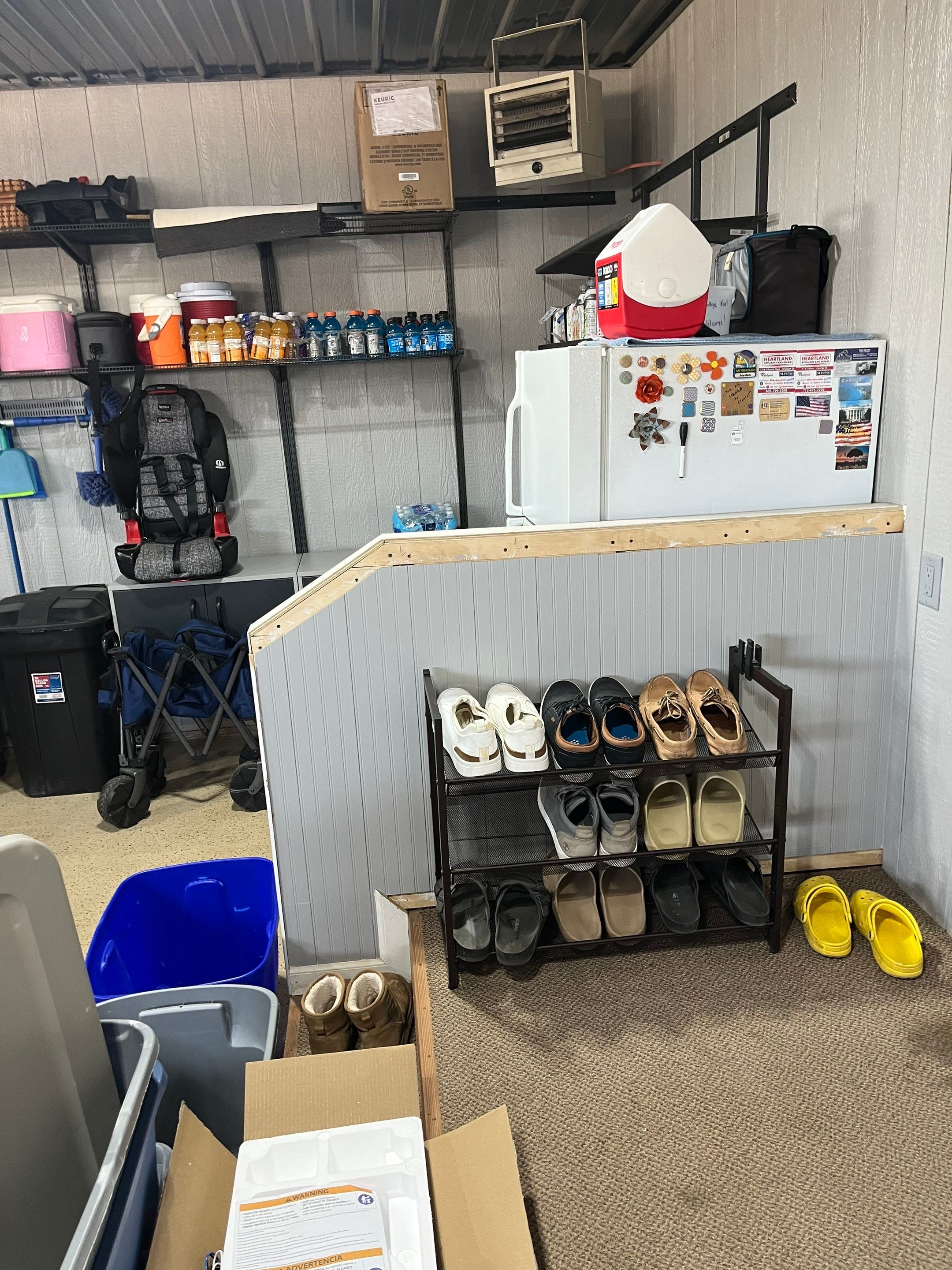 High-Gloss Grey Epoxy Floor Coating for Inwood Garage by Select Painting, Coatings & Garage Cabinets