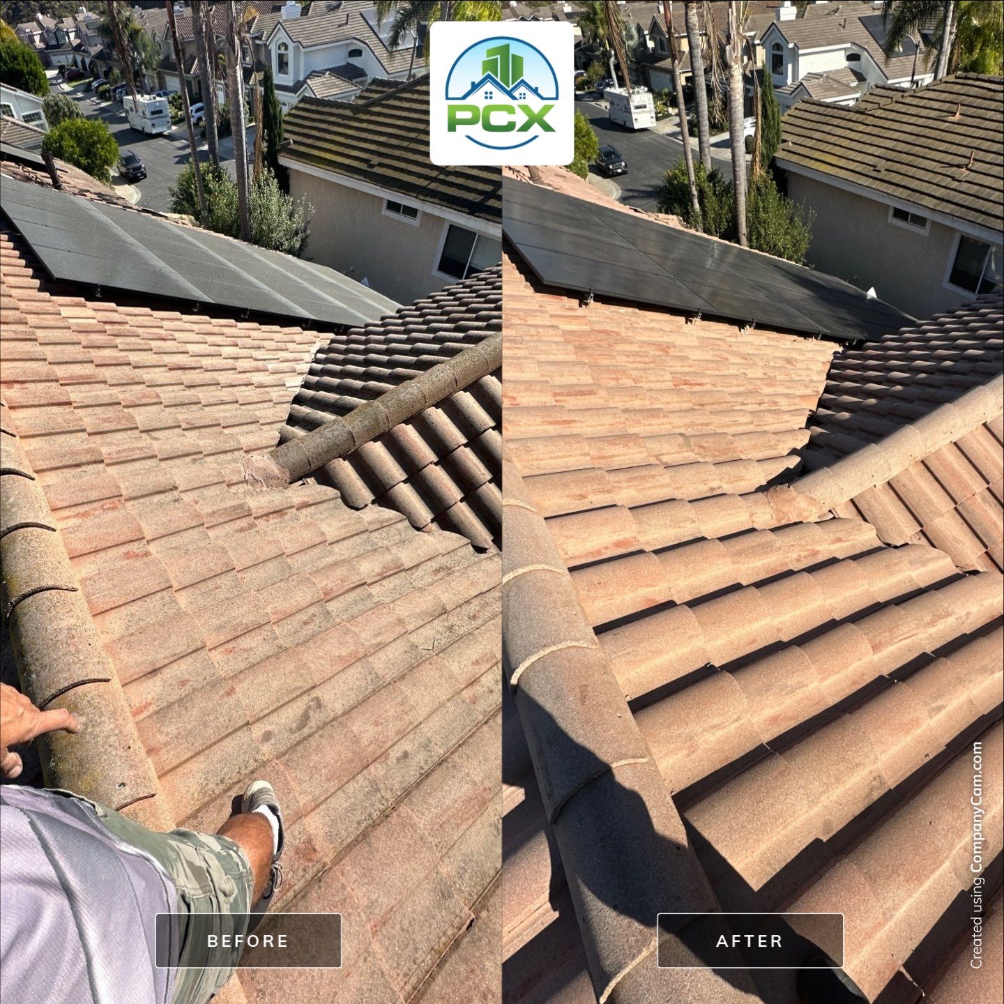 Mission Viejo Concrete Roof Tile Pressure Washing  by Property Cleaning Experts, LLC