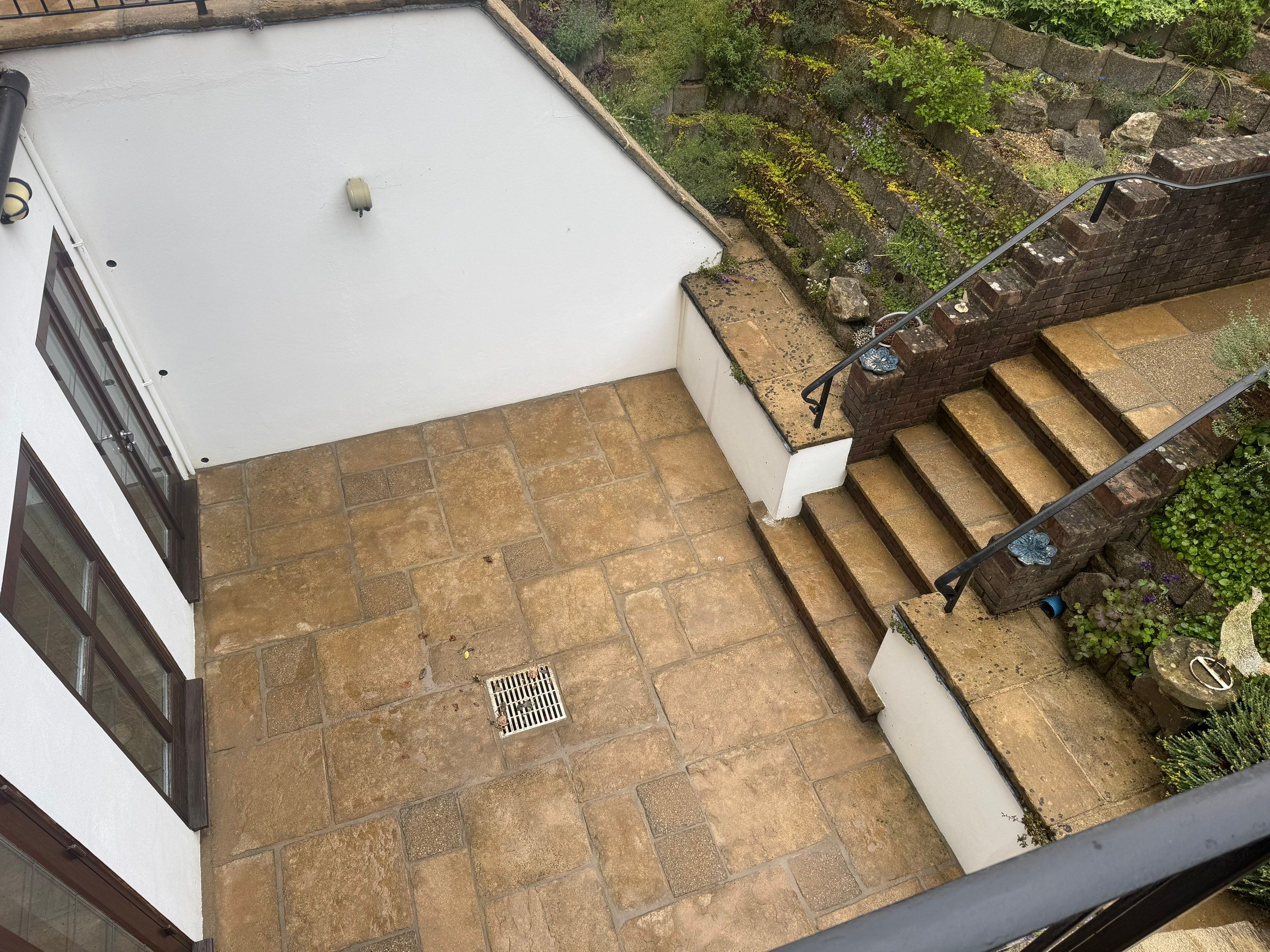 Roof Clean - Patio Clean using 18inch Whirlaway FSC by Ges Exterior Cleaning ltd