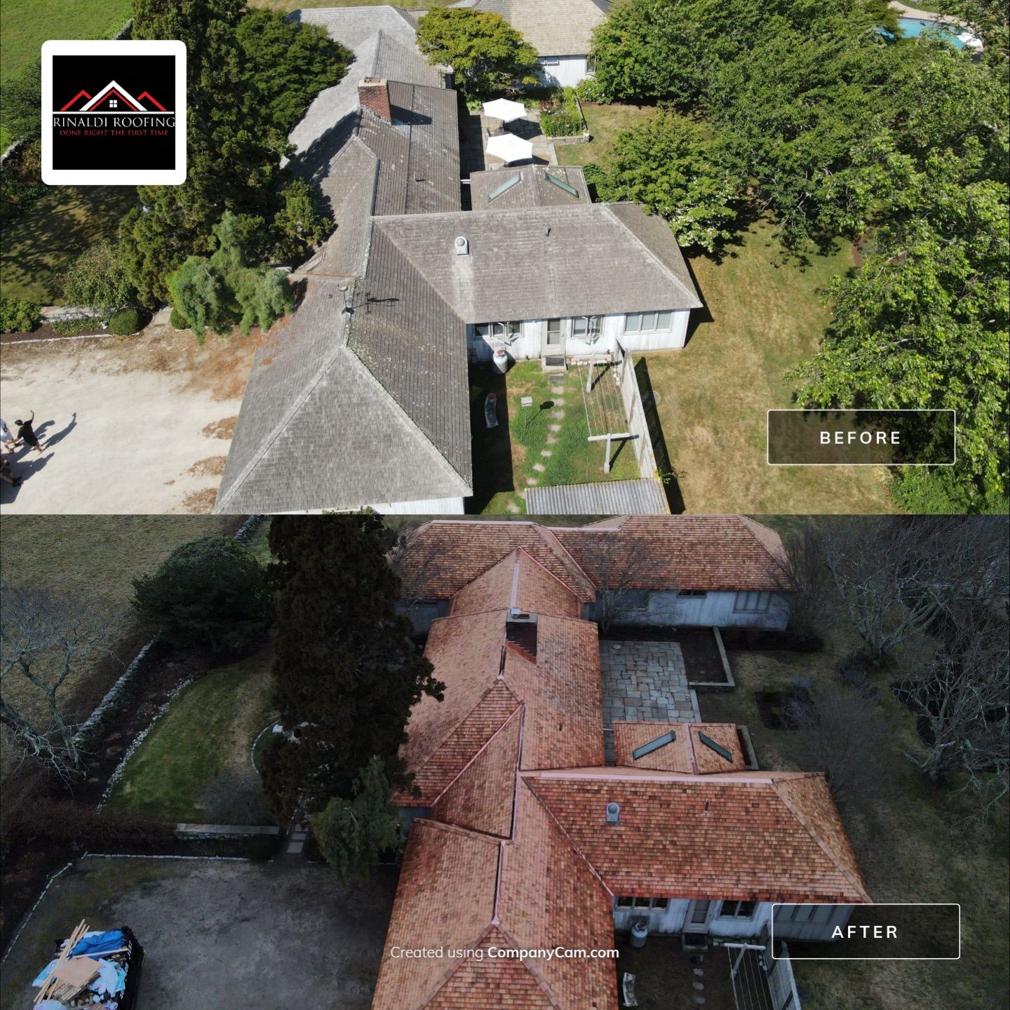 Little Compton - Cedar & Copper Roof Restoration by Rinaldi Brothers