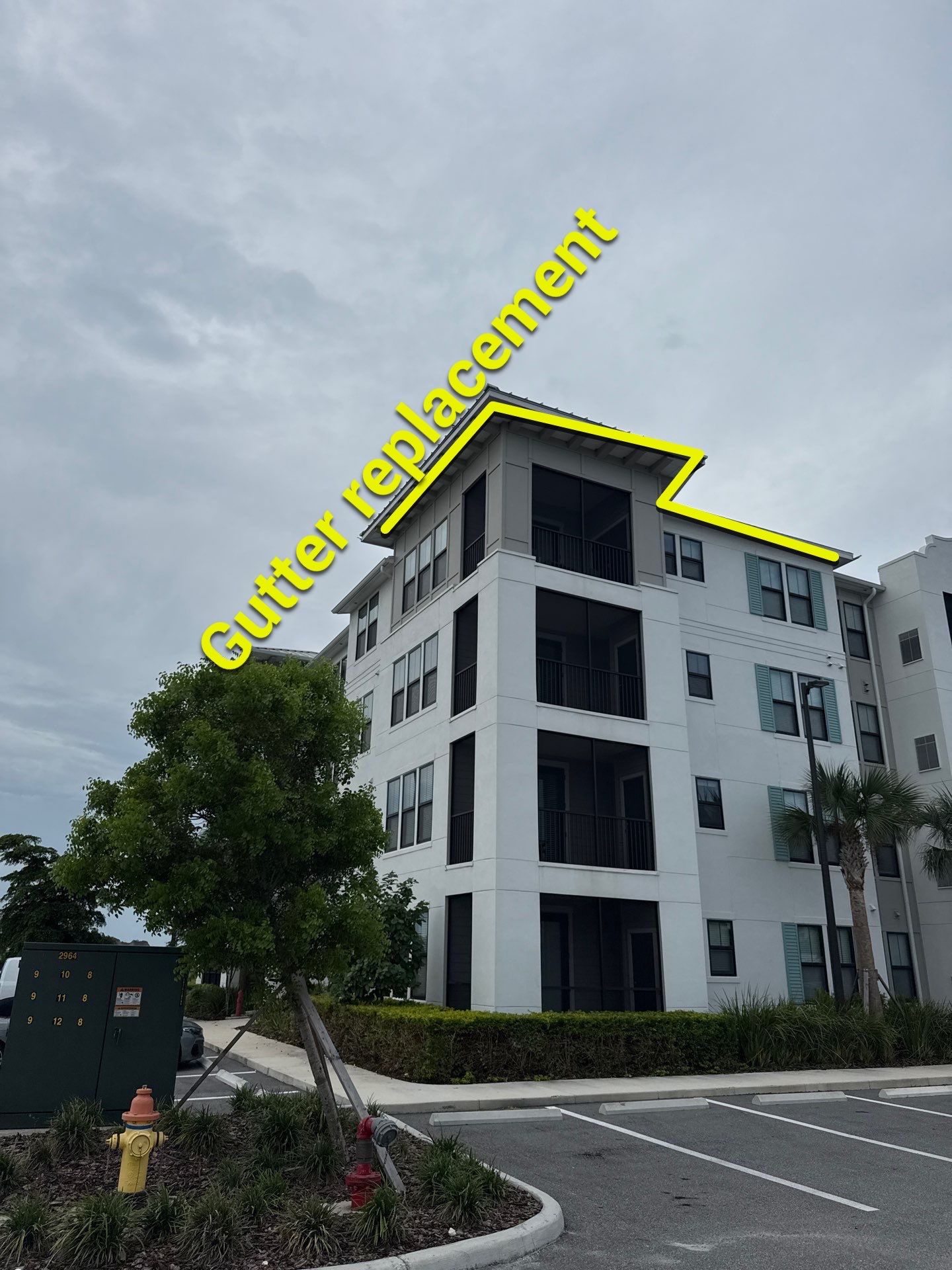 Replace gutter using gutter installation in Bradenton FL by Gutter Professors